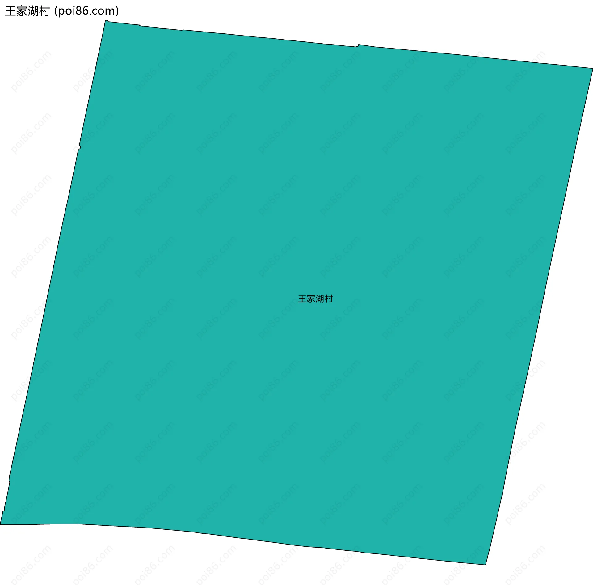 王家湖村边界地图