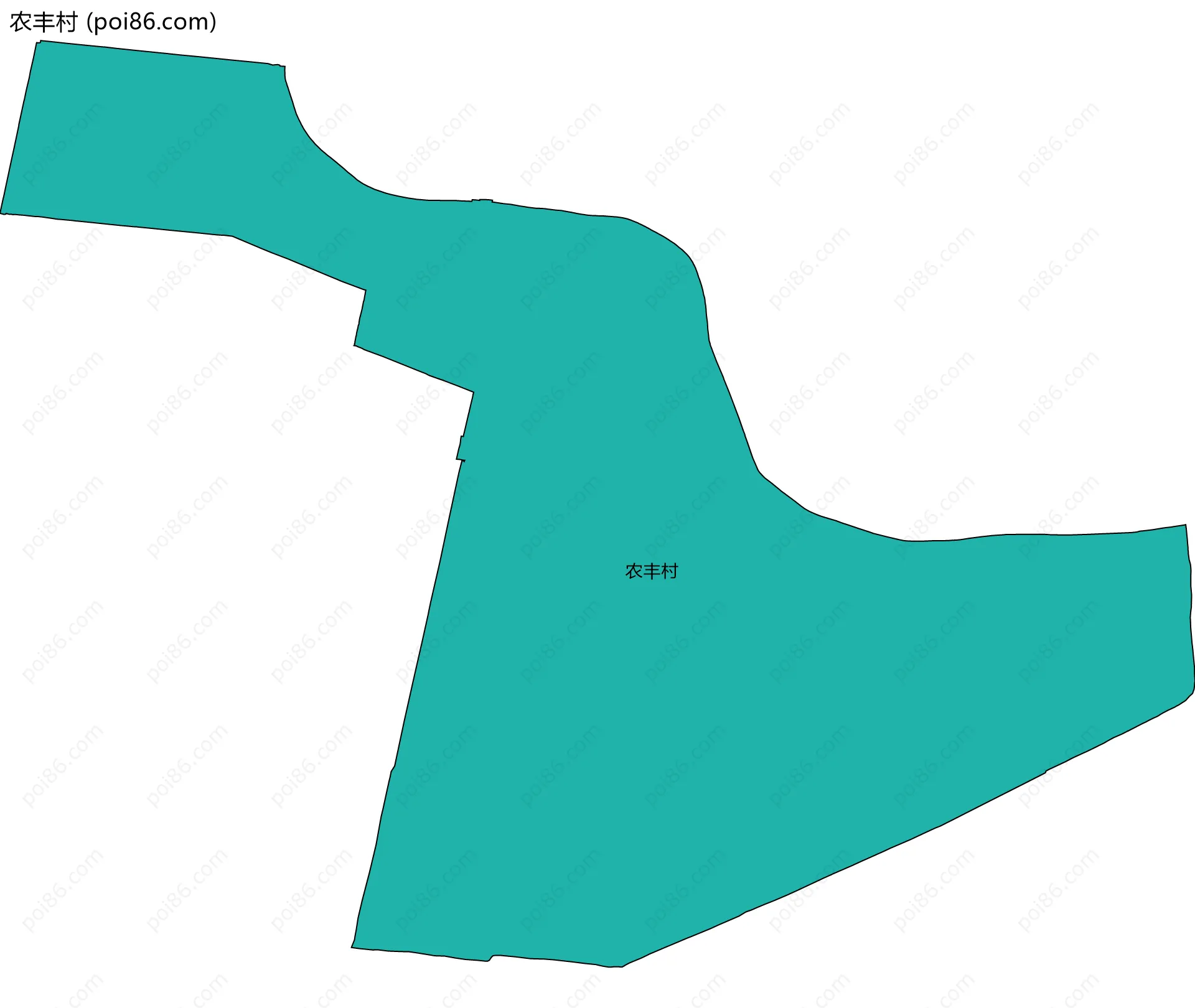 农丰村边界地图