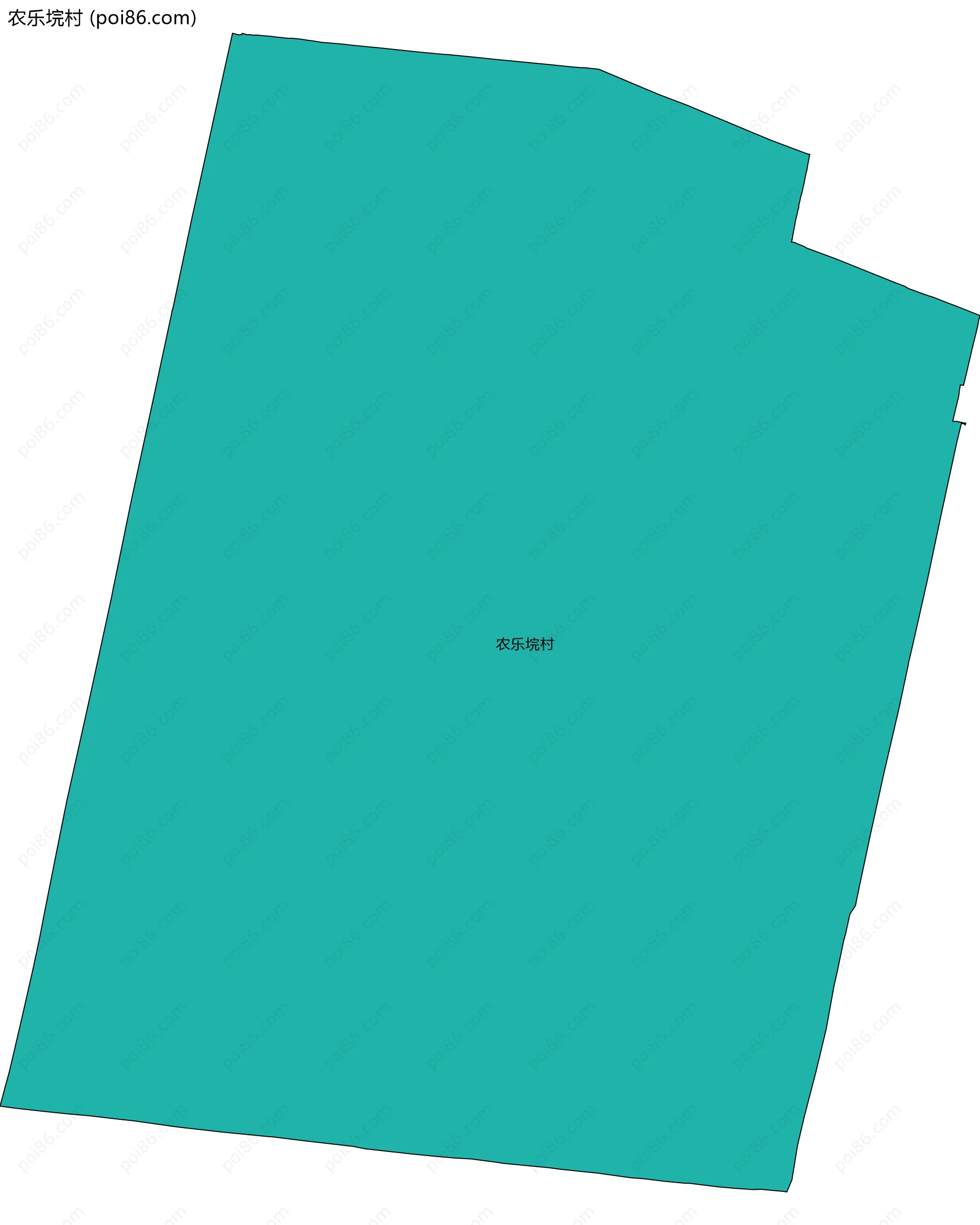 农乐垸村边界地图