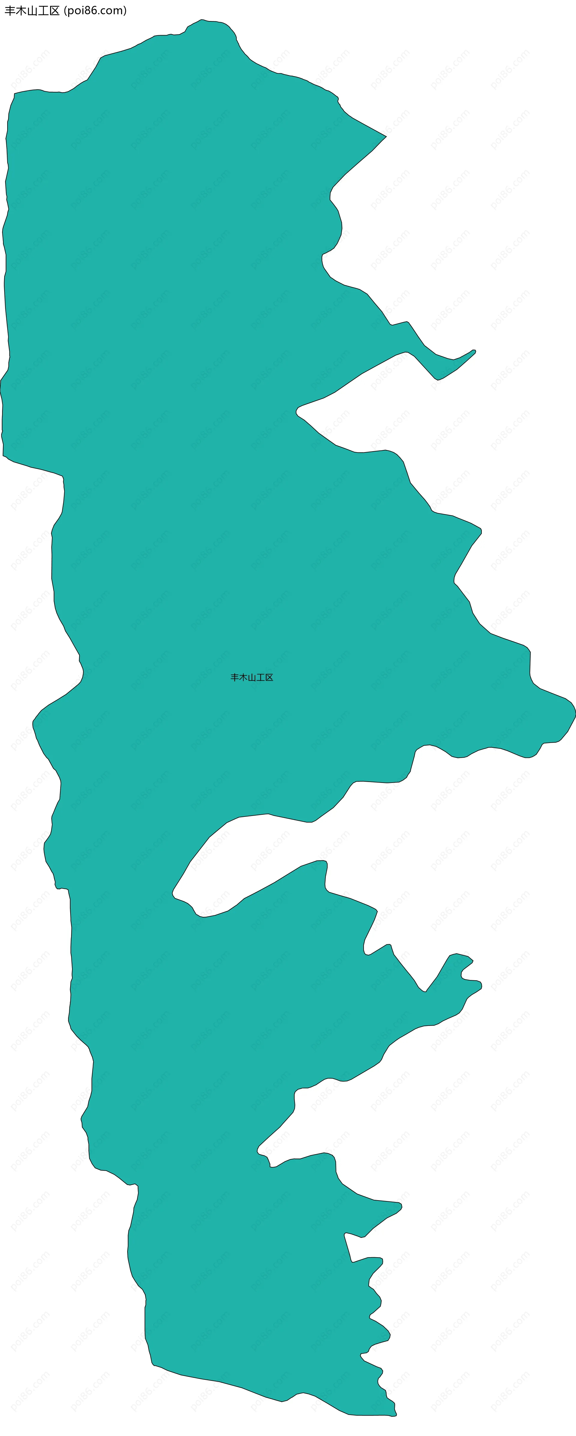 丰木山工区边界地图