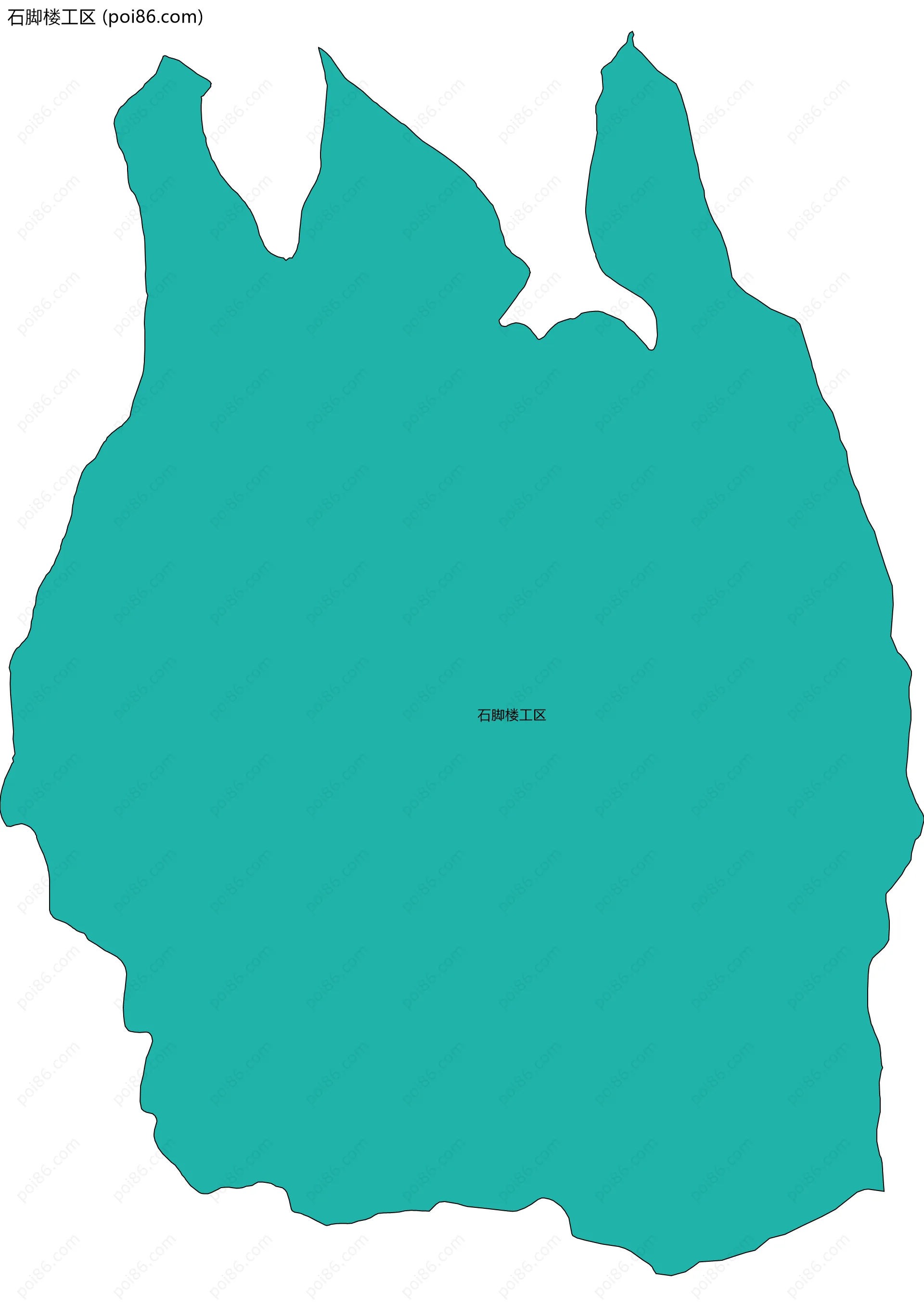 石脚楼工区边界地图