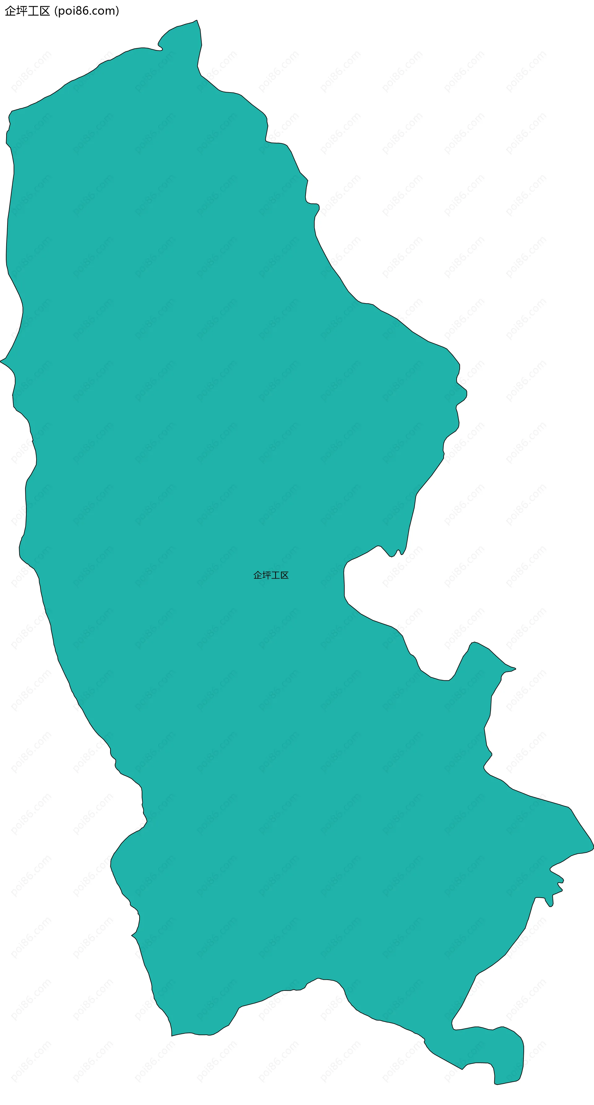 企坪工区边界地图