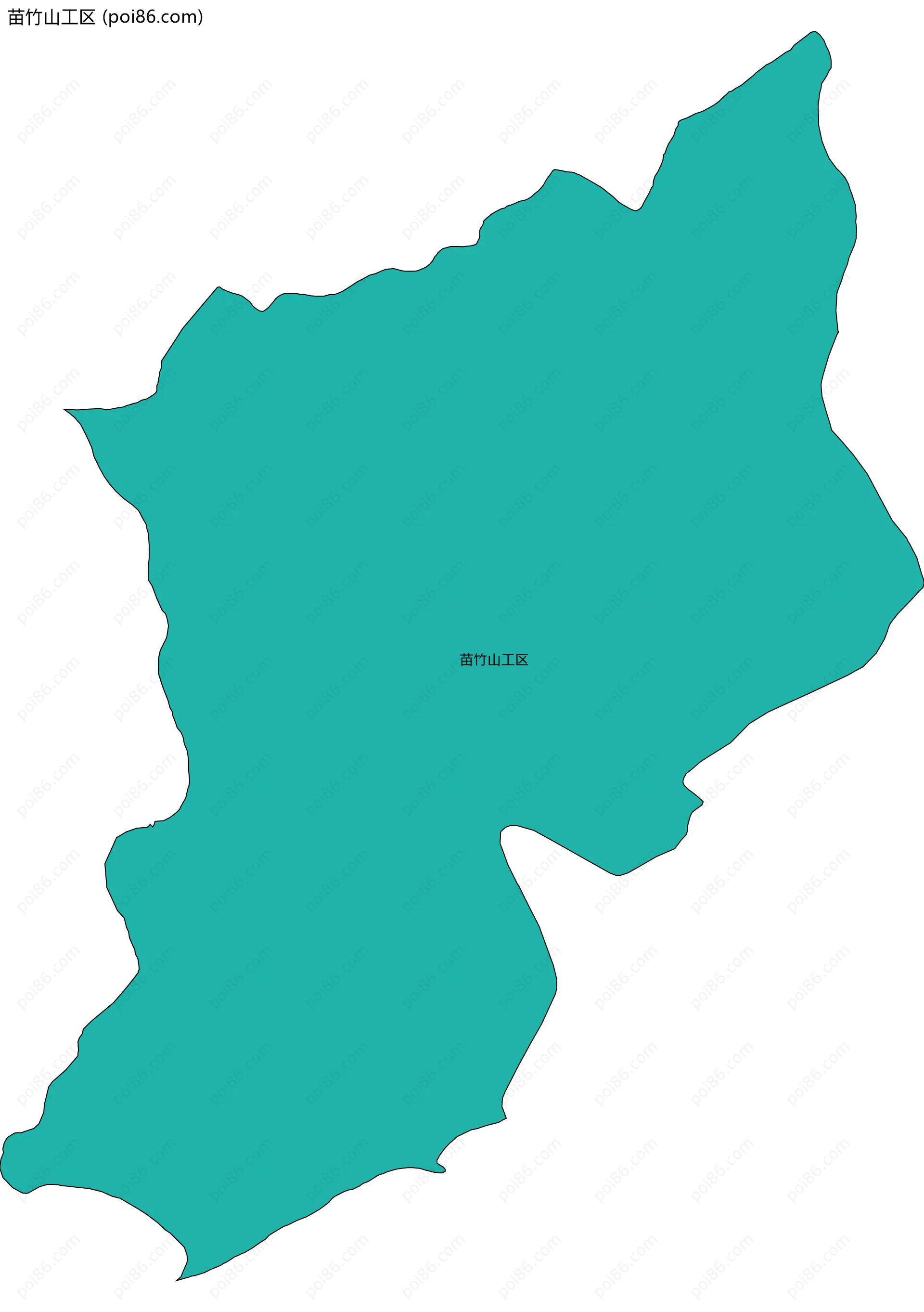 苗竹山工区边界地图