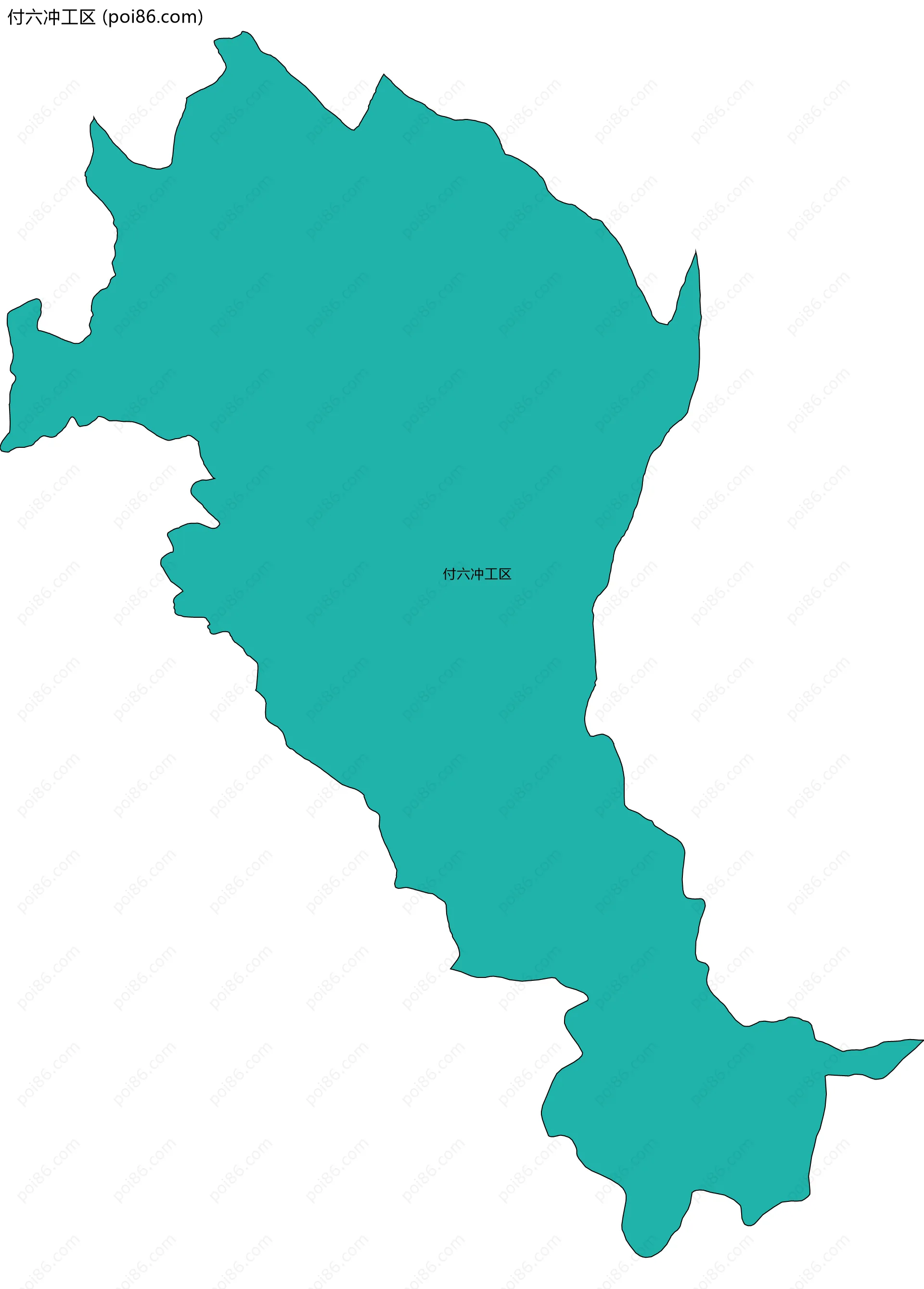 付六冲工区边界地图