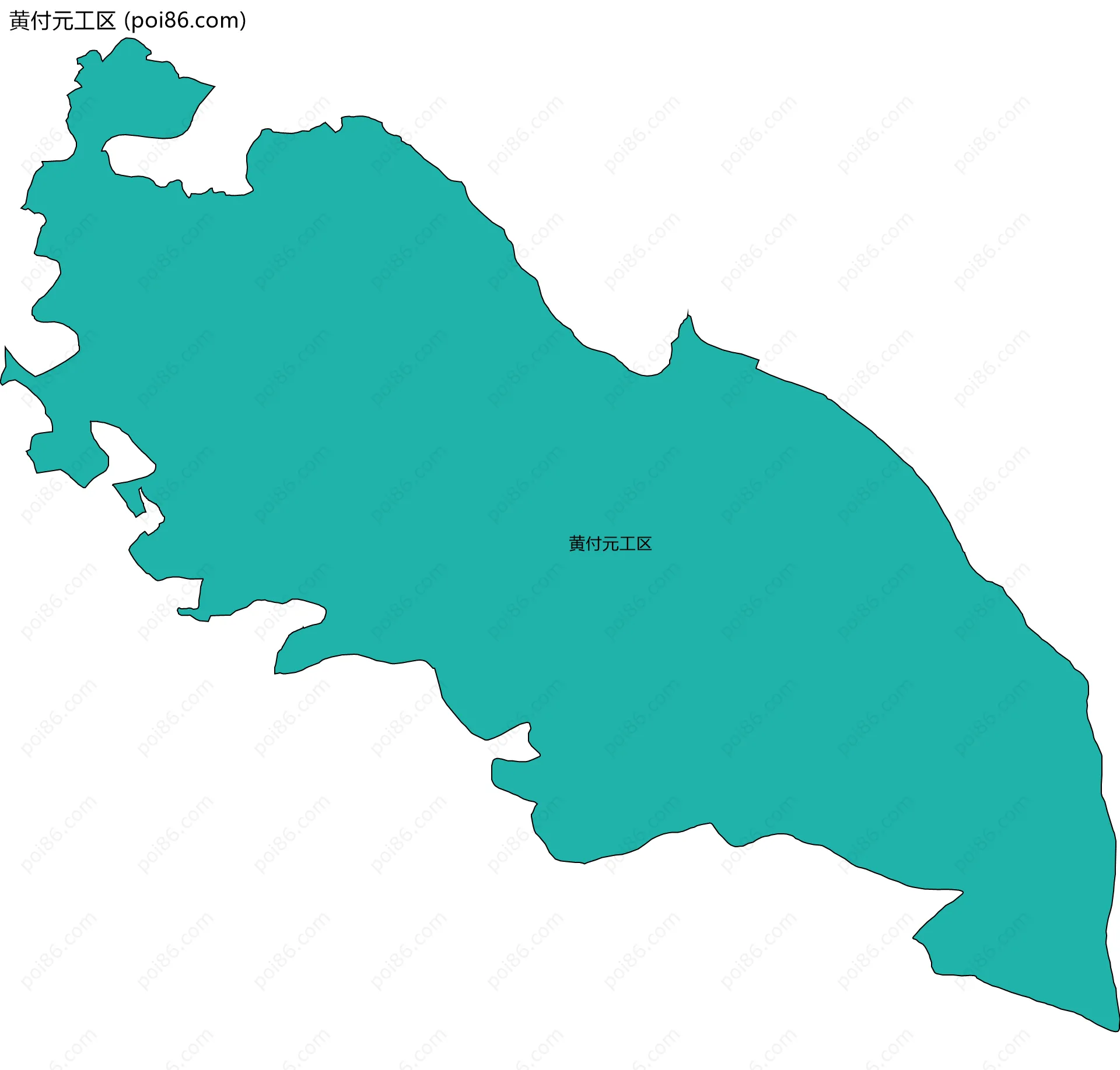 黄付元工区边界地图