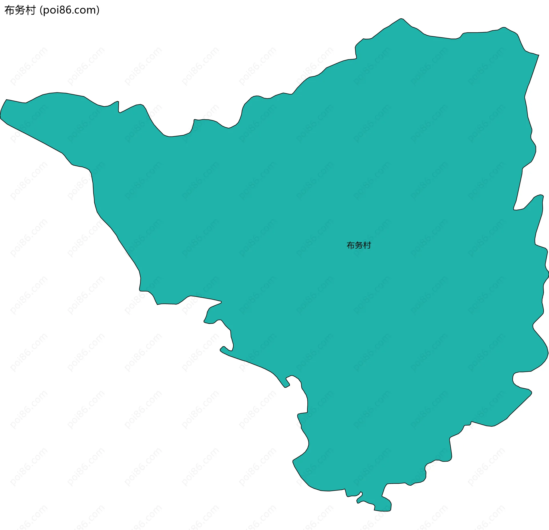 布务村边界地图