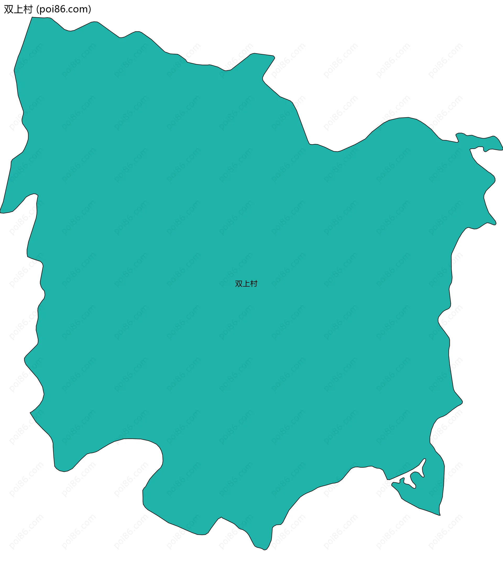 双上村边界地图