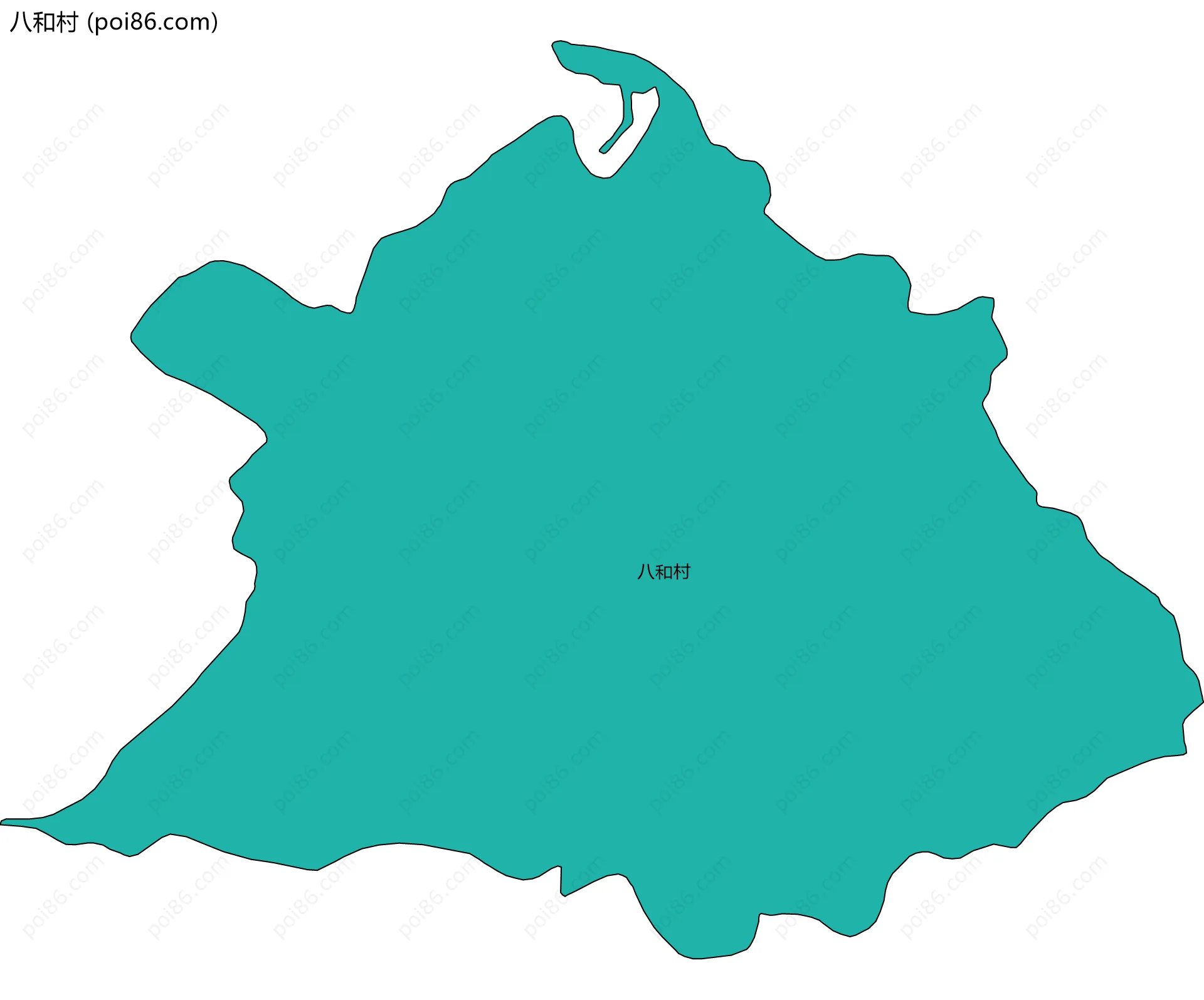 八和村边界地图