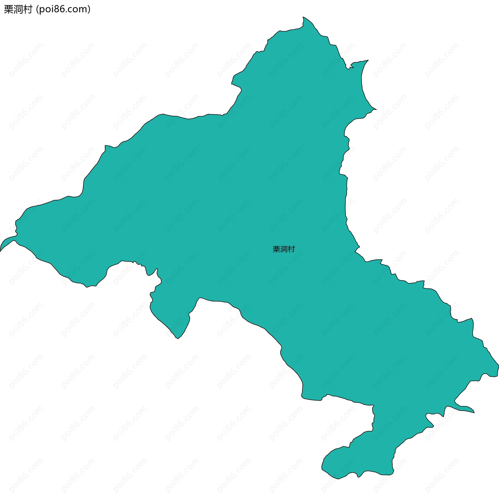 栗洞村边界地图