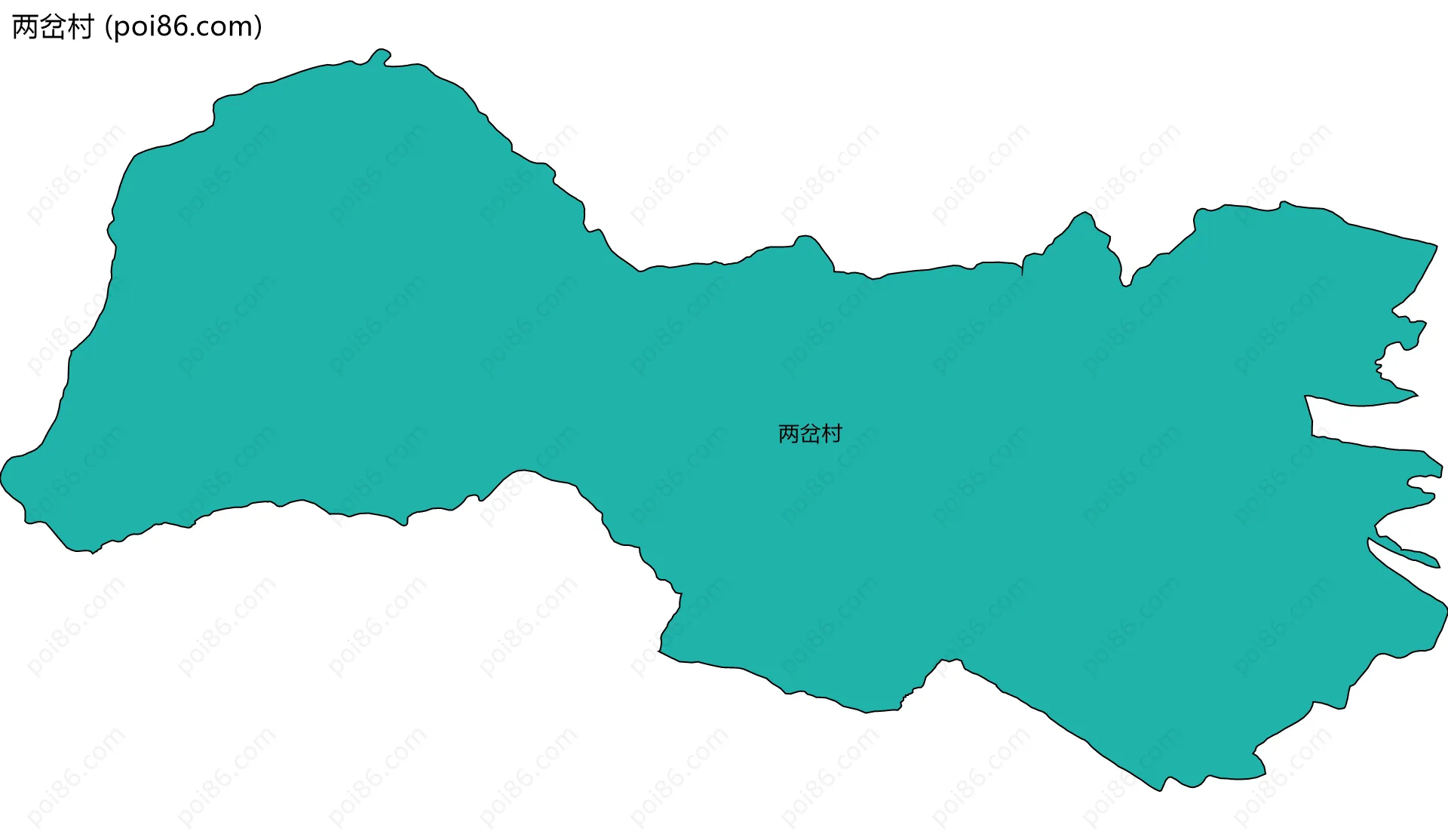 两岔村边界地图