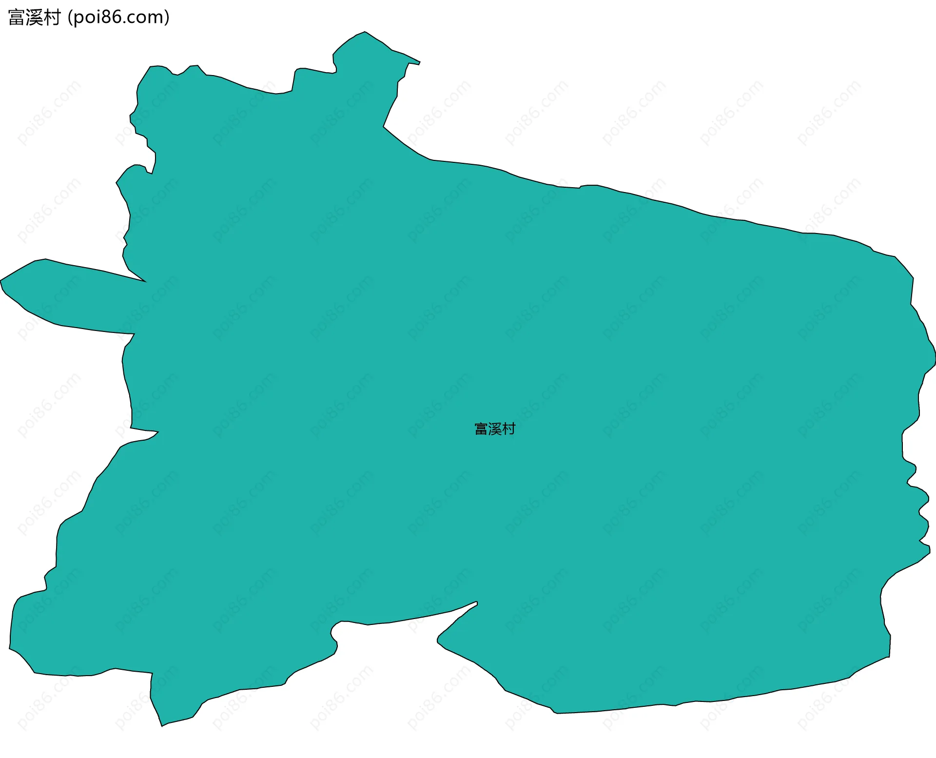 富溪村边界地图