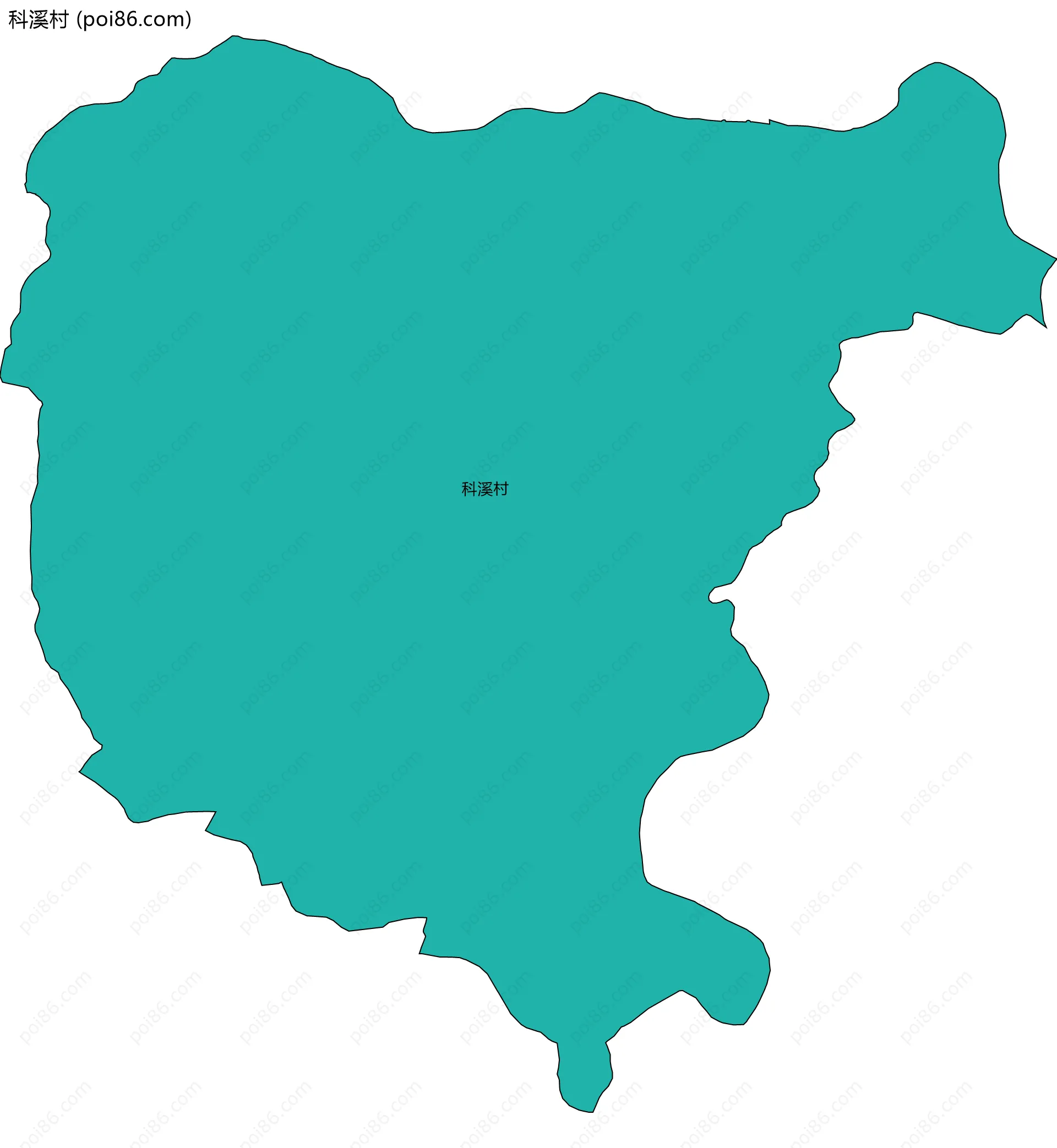 科溪村边界地图