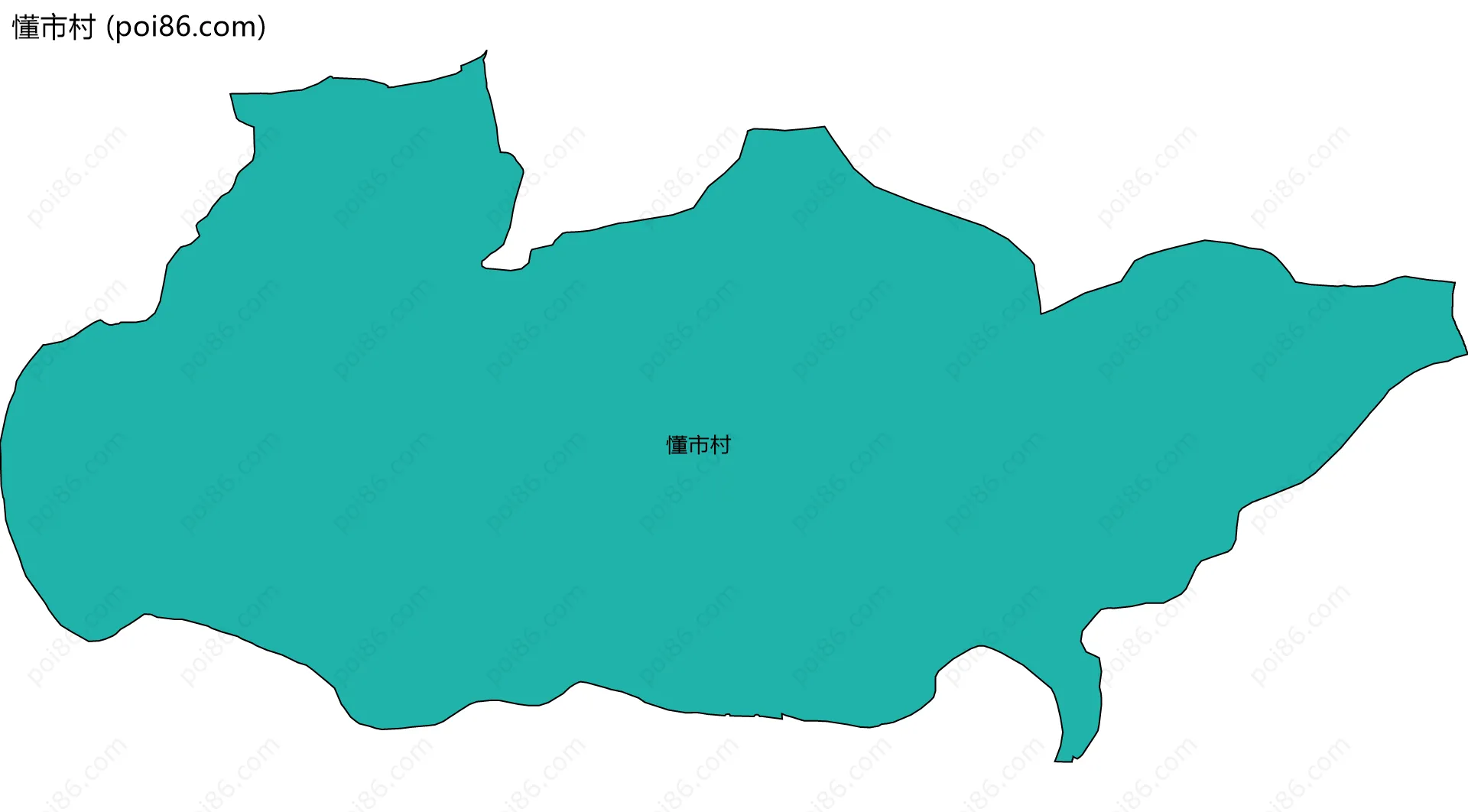 懂市村边界地图