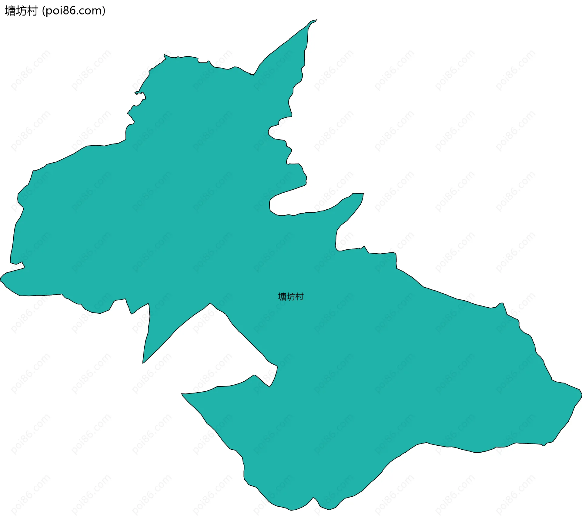 塘坊村边界地图