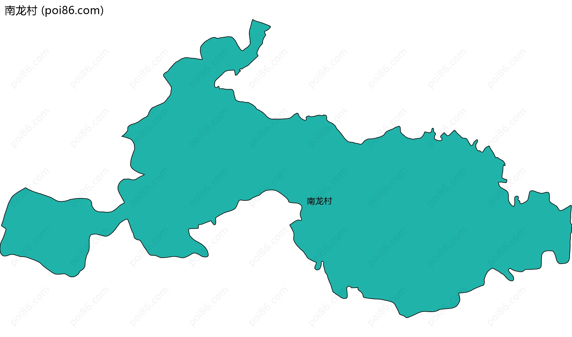 南龙村边界地图