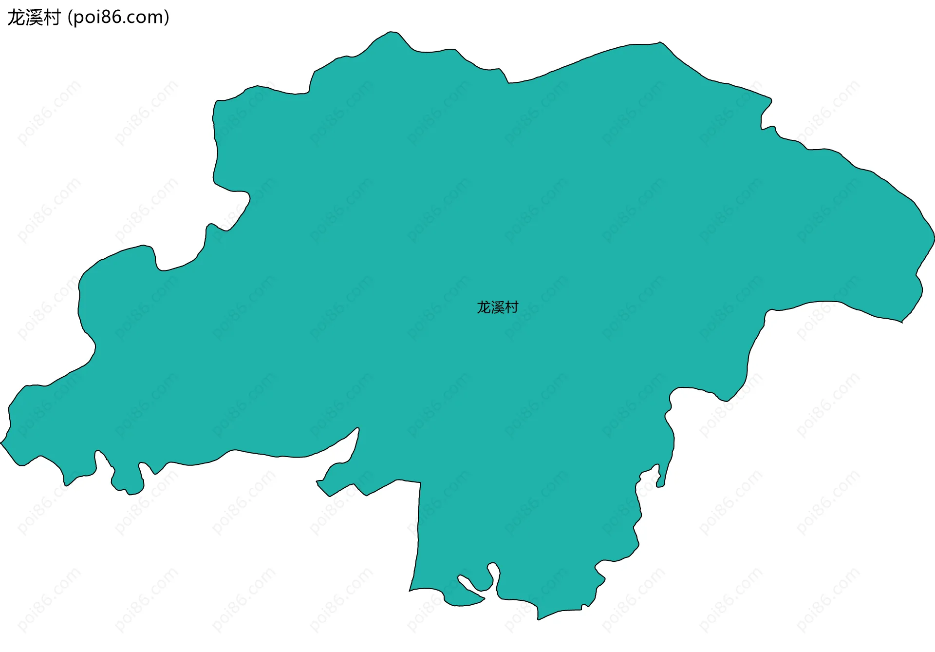 龙溪村边界地图