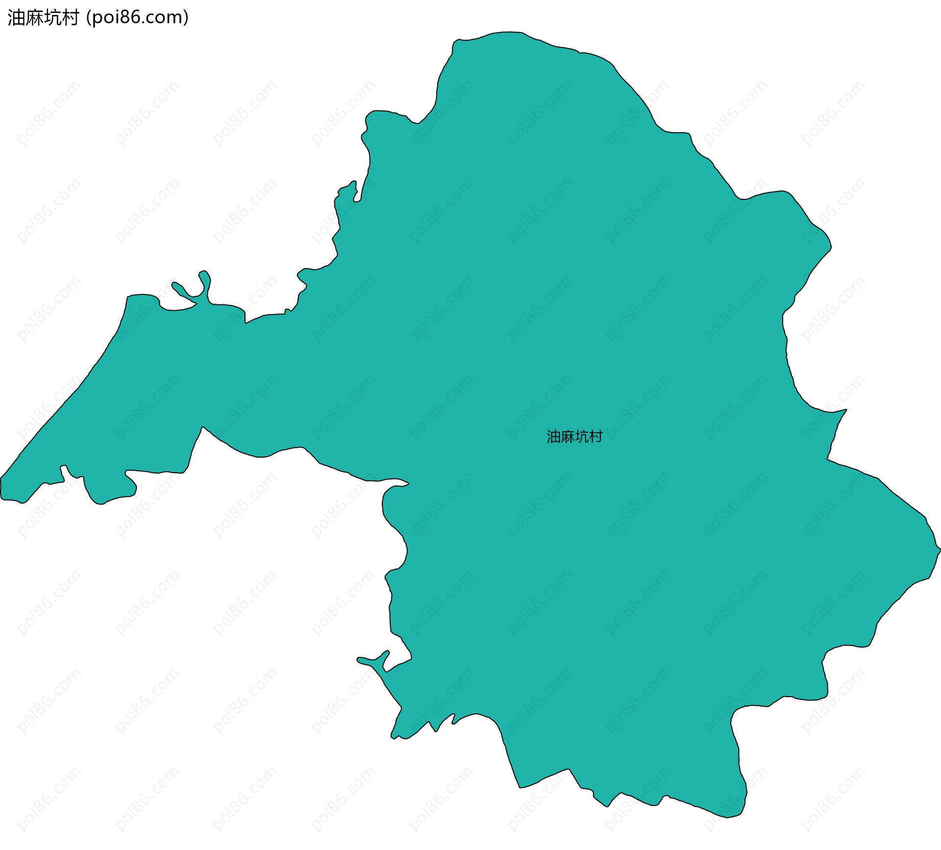 油麻坑村边界地图