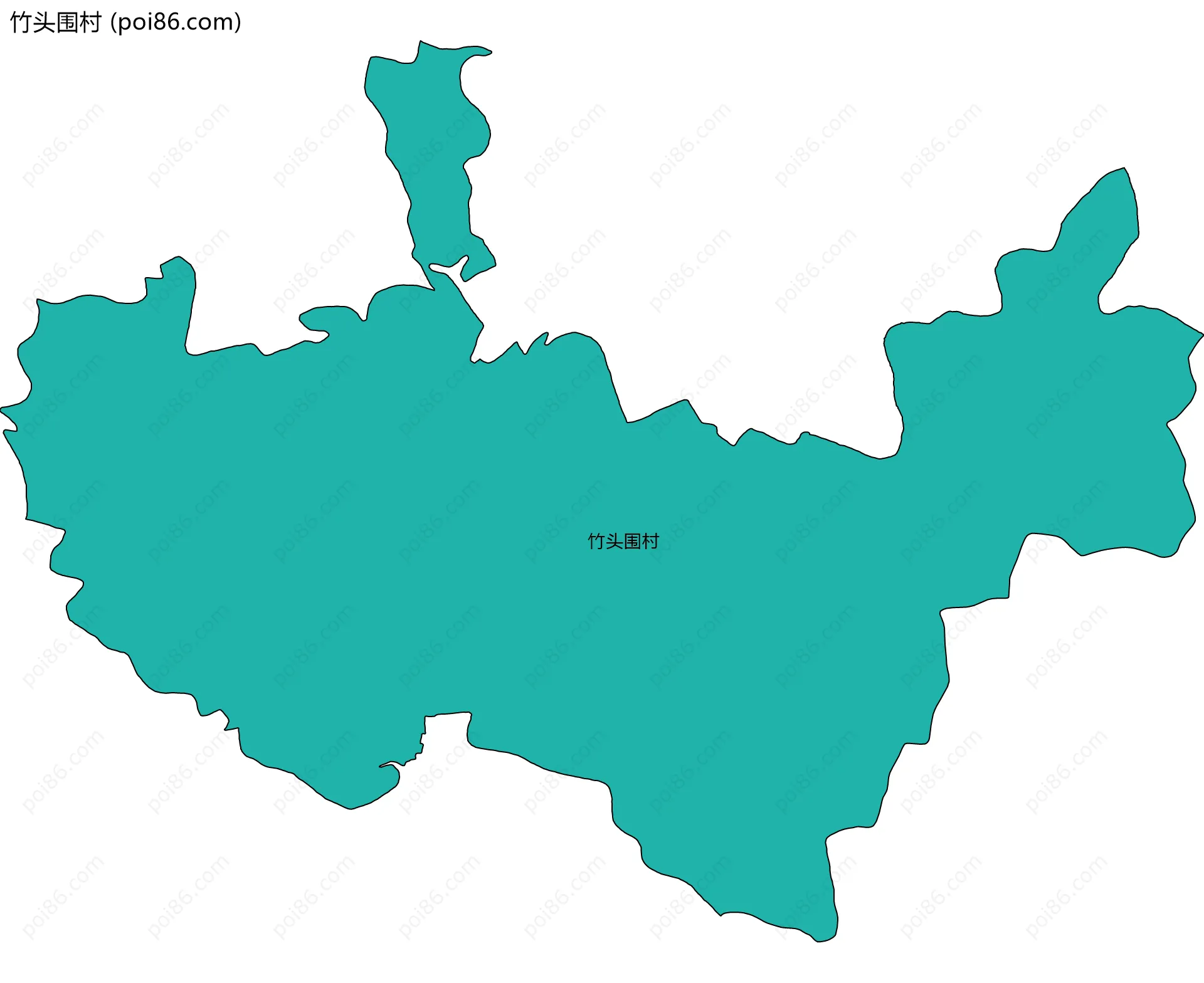 竹头围村边界地图