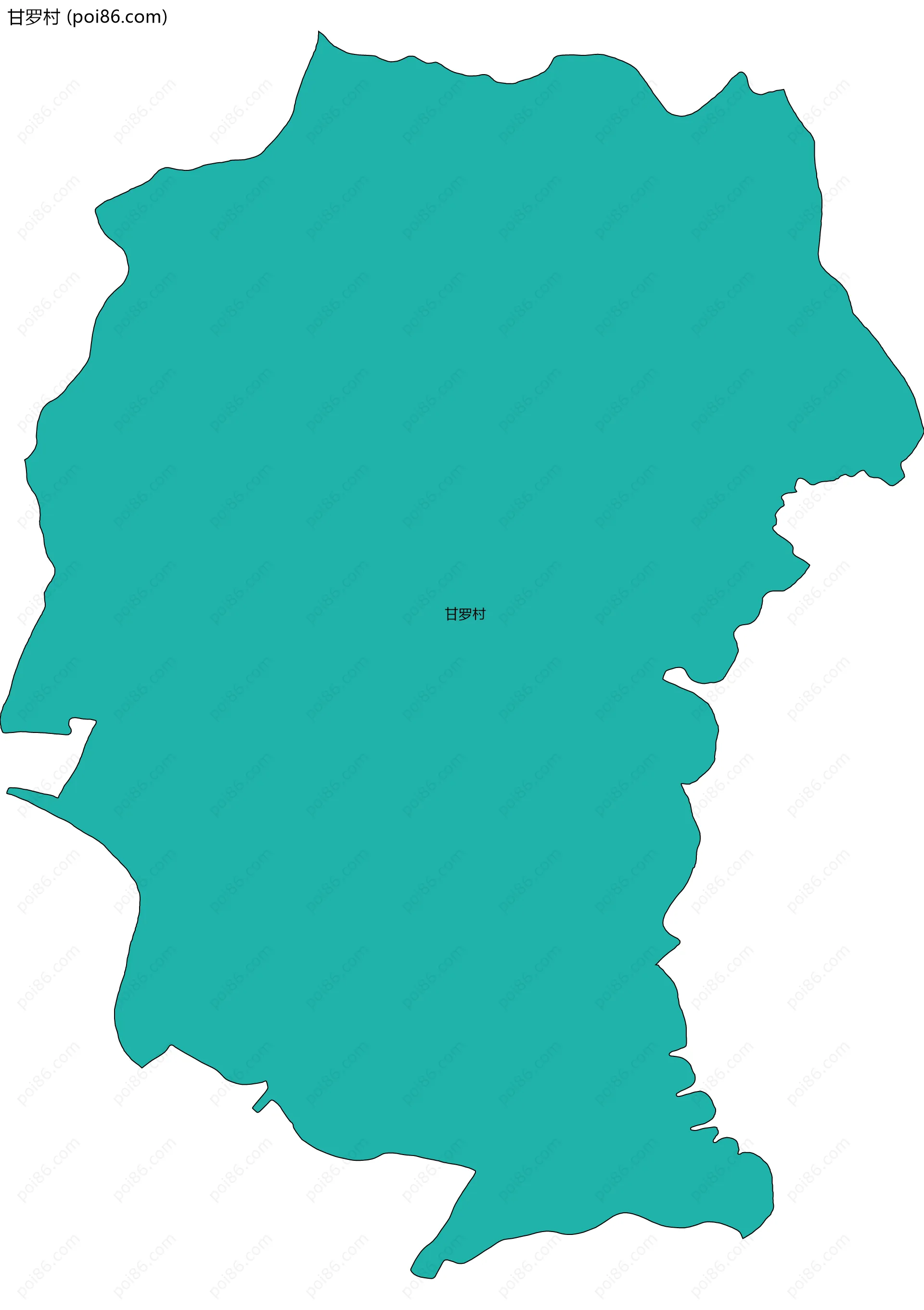 甘罗村边界地图