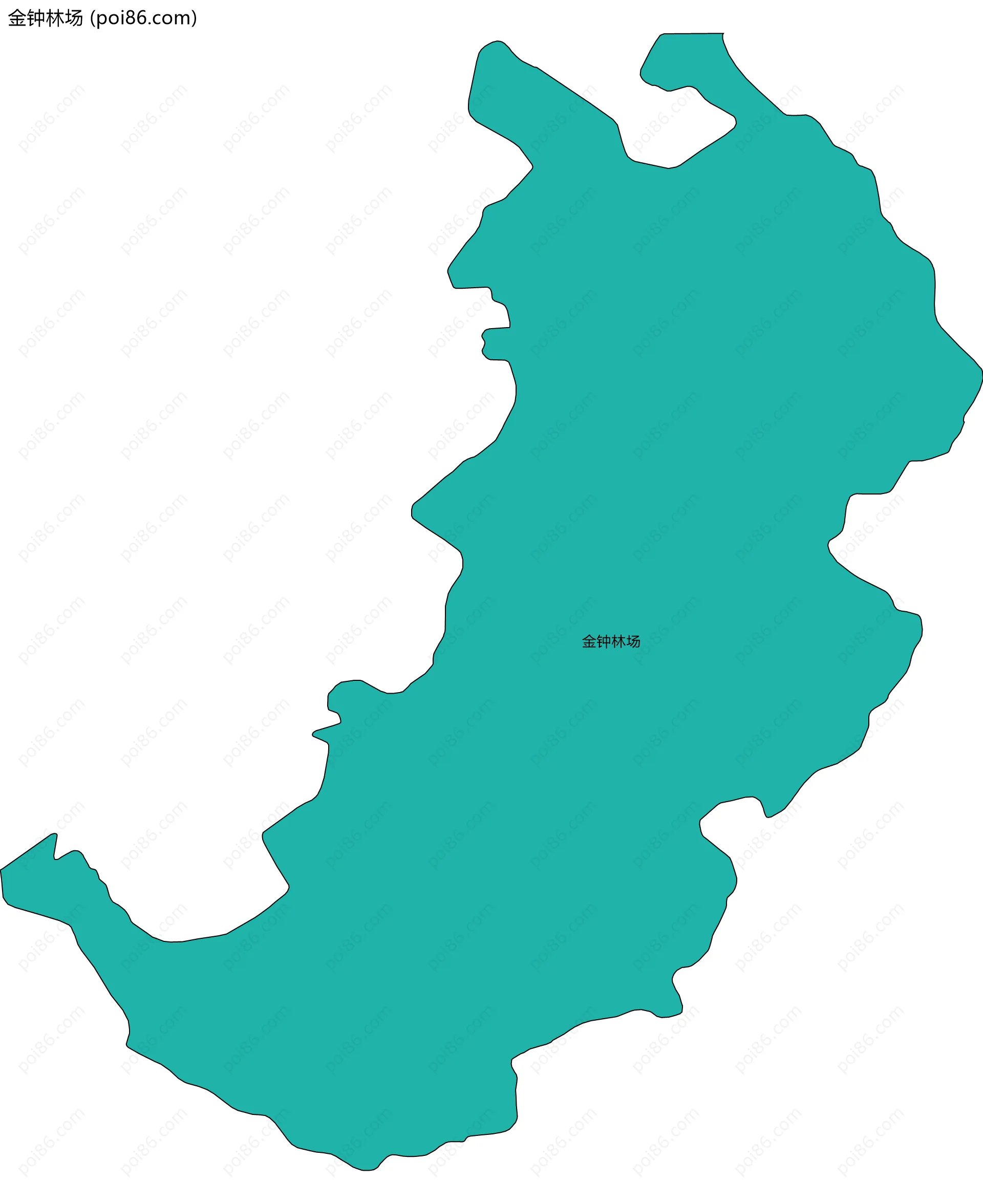 金钟林场边界地图