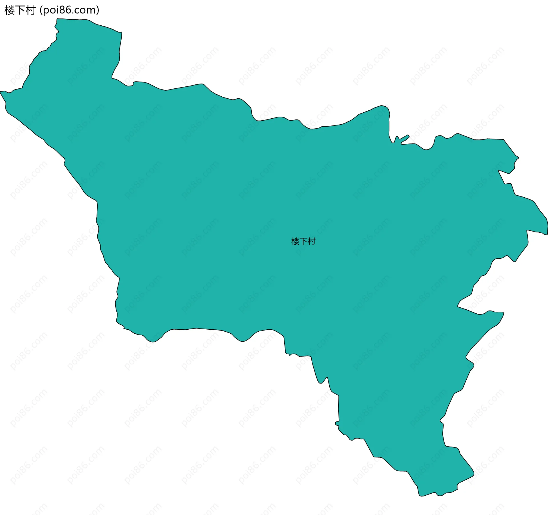 楼下村边界地图