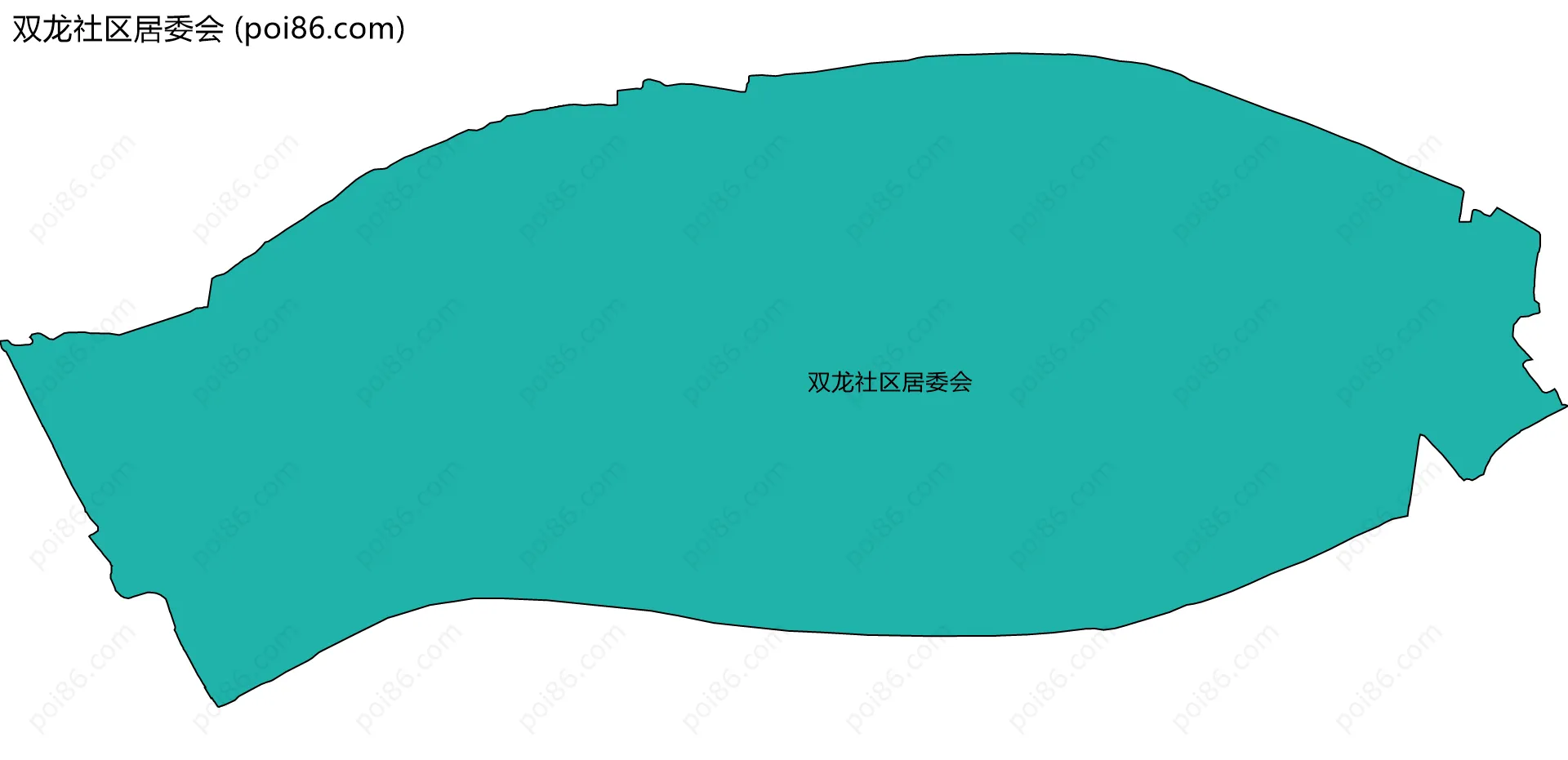 双龙社区居委会边界地图