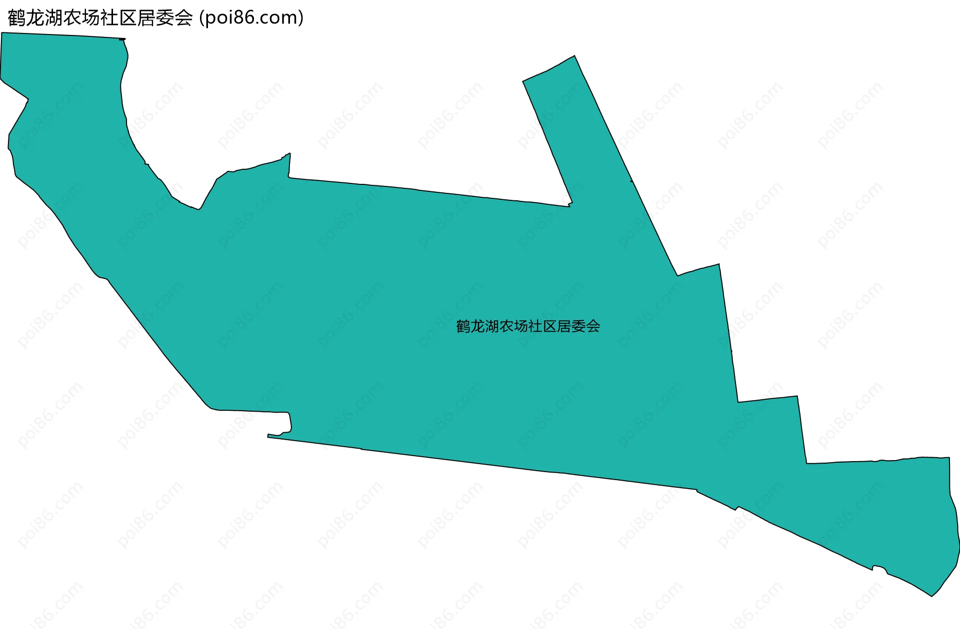 鹤龙湖农场社区居委会边界地图