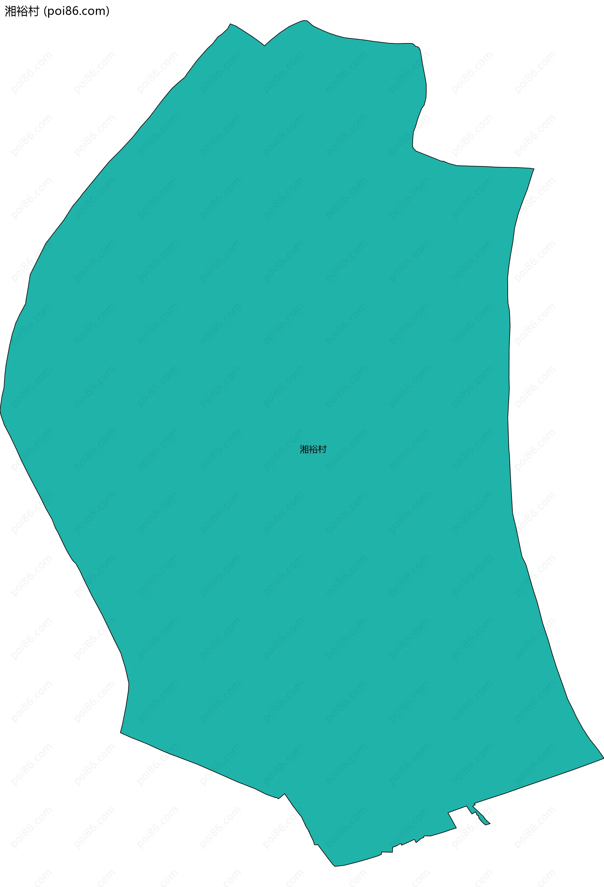 湘裕村边界地图