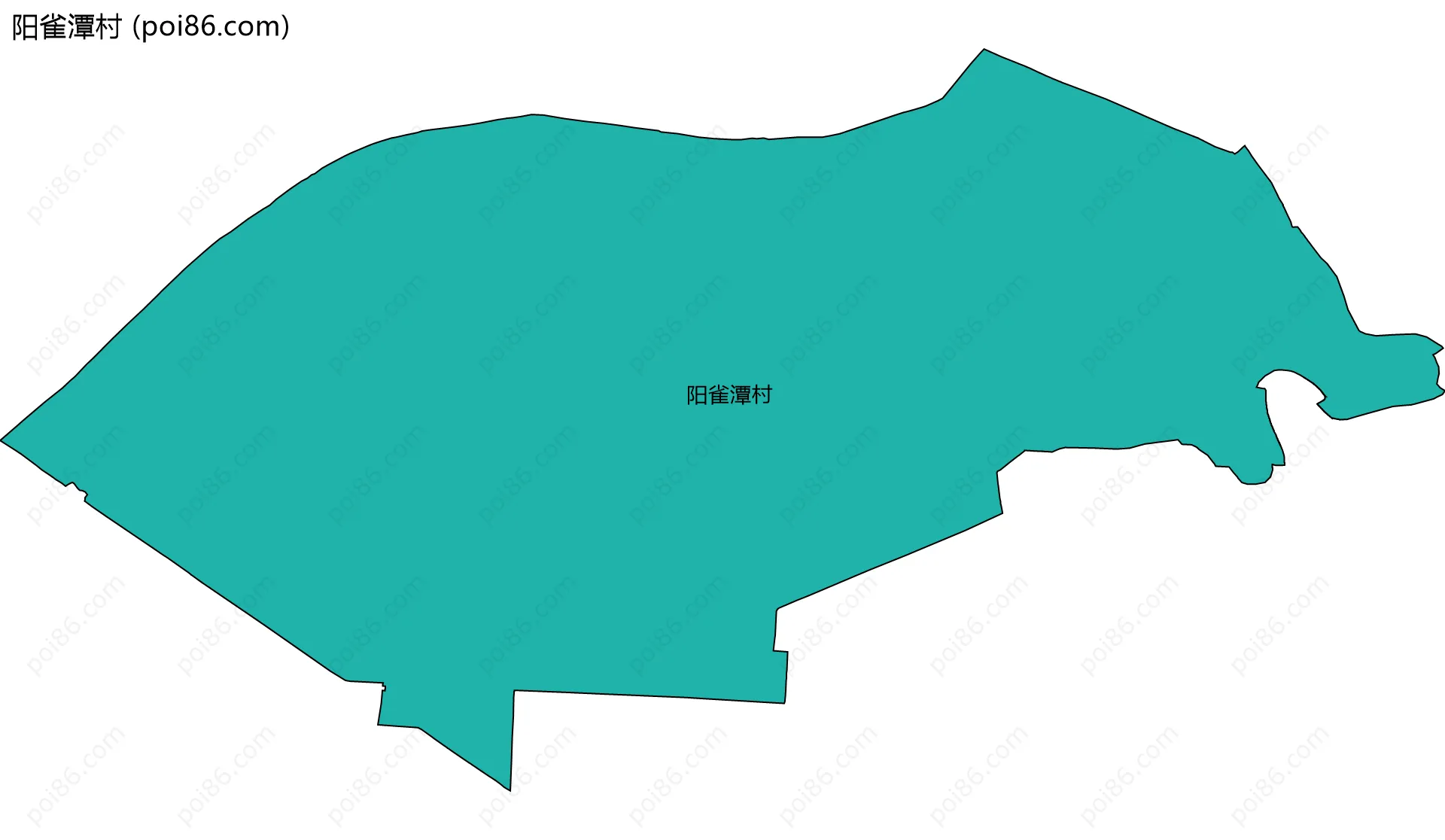 阳雀潭村边界地图