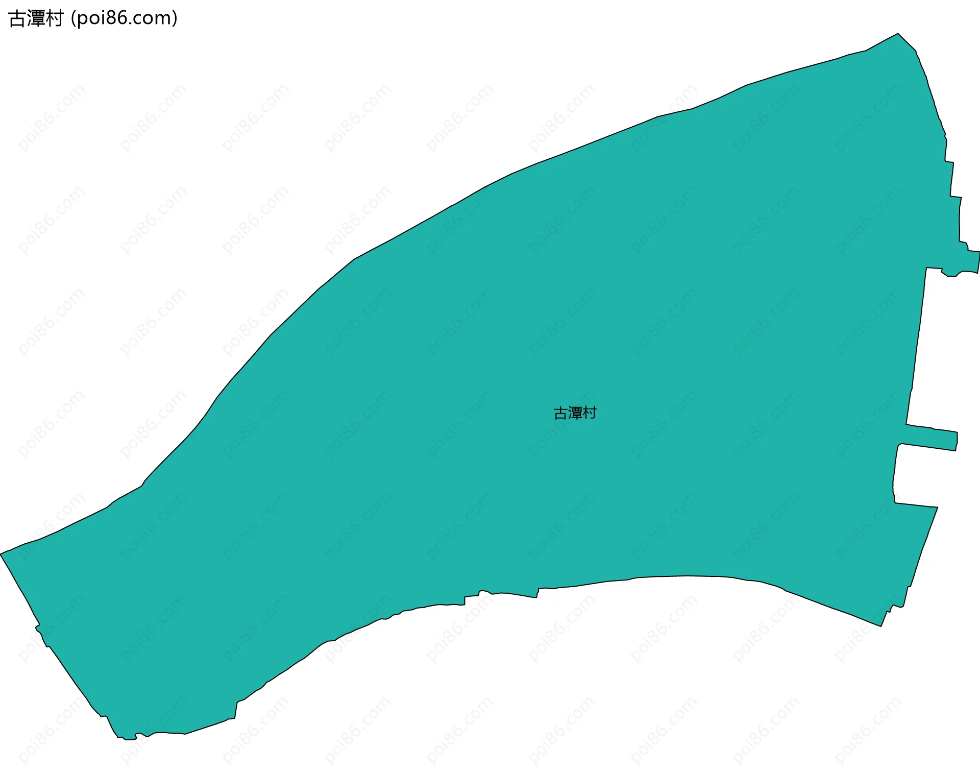 古潭村边界地图