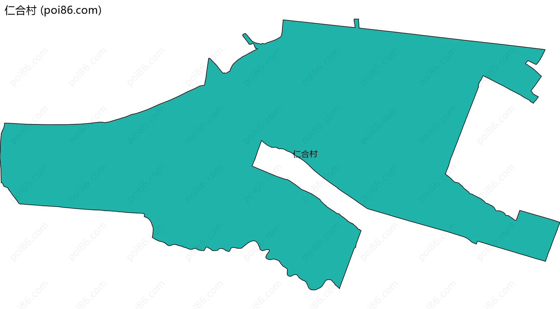仁合村边界地图