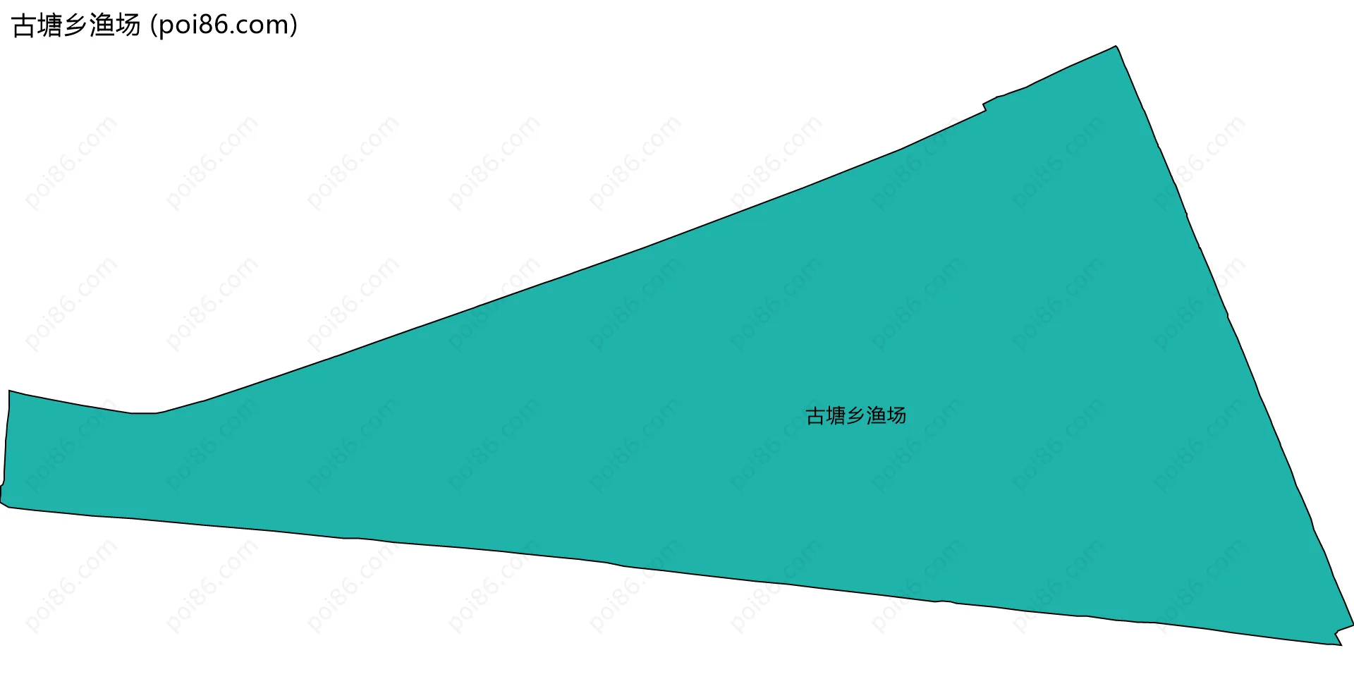 古塘乡渔场边界地图