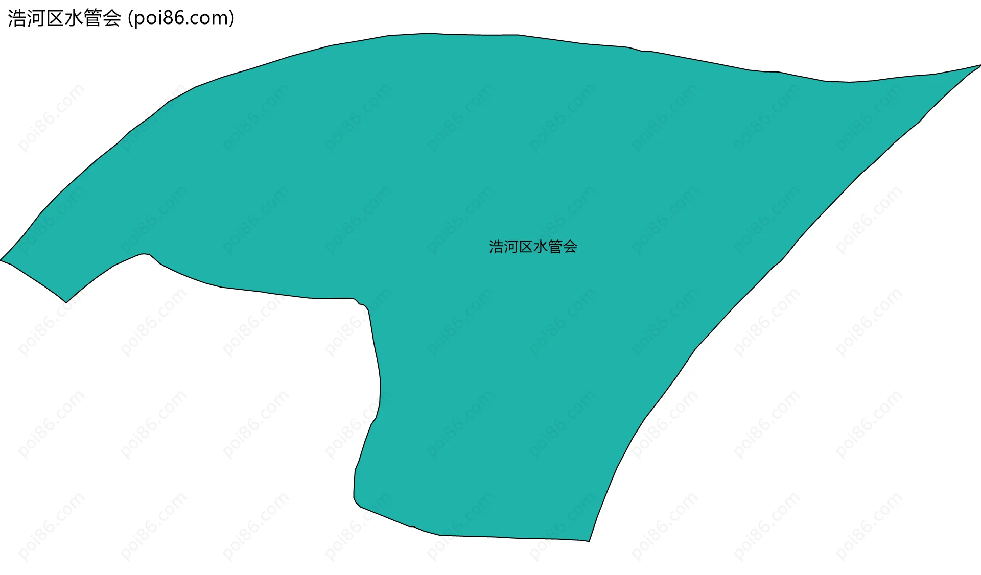 浩河区水管会边界地图