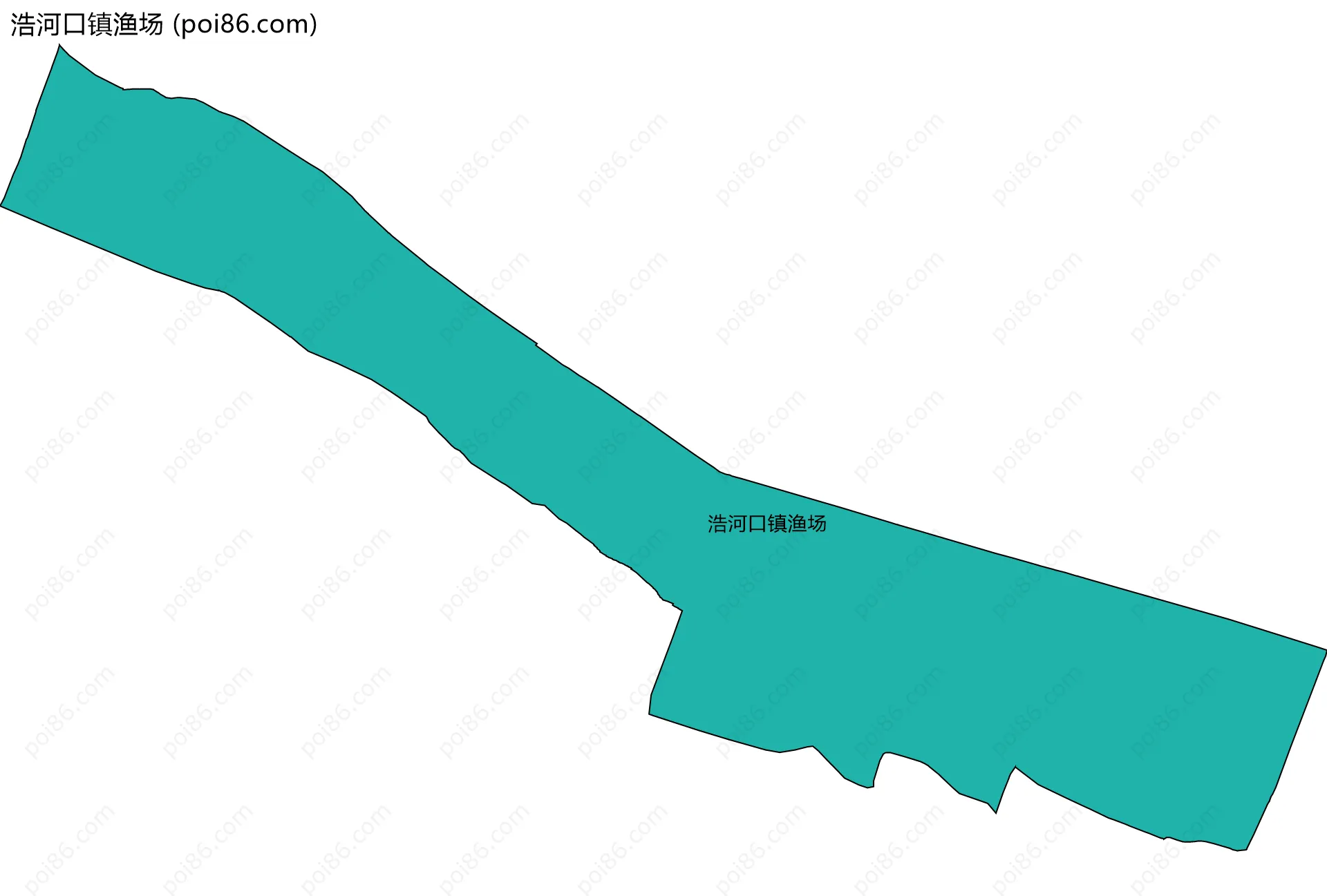 浩河口镇渔场边界地图
