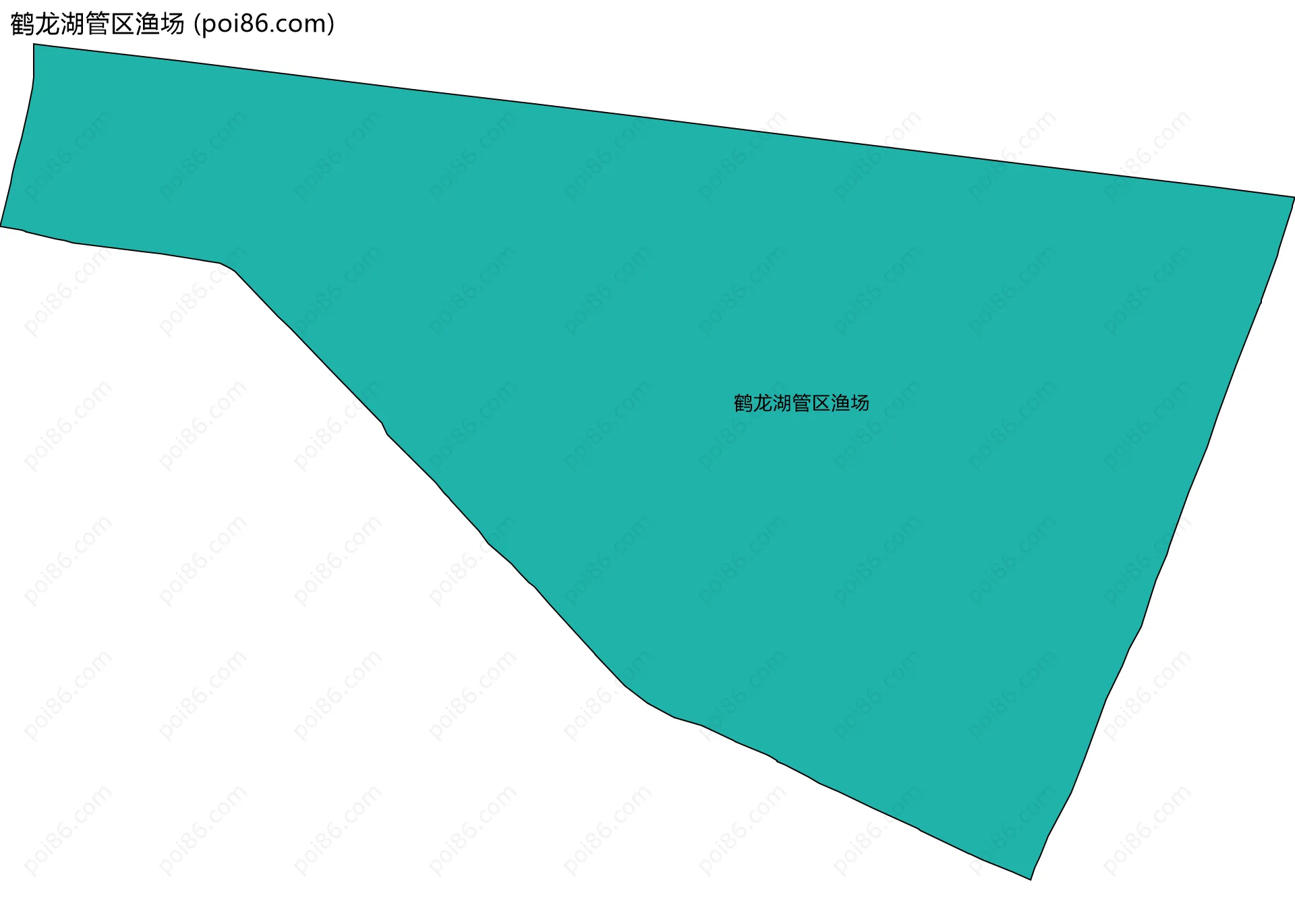 鹤龙湖管区渔场边界地图