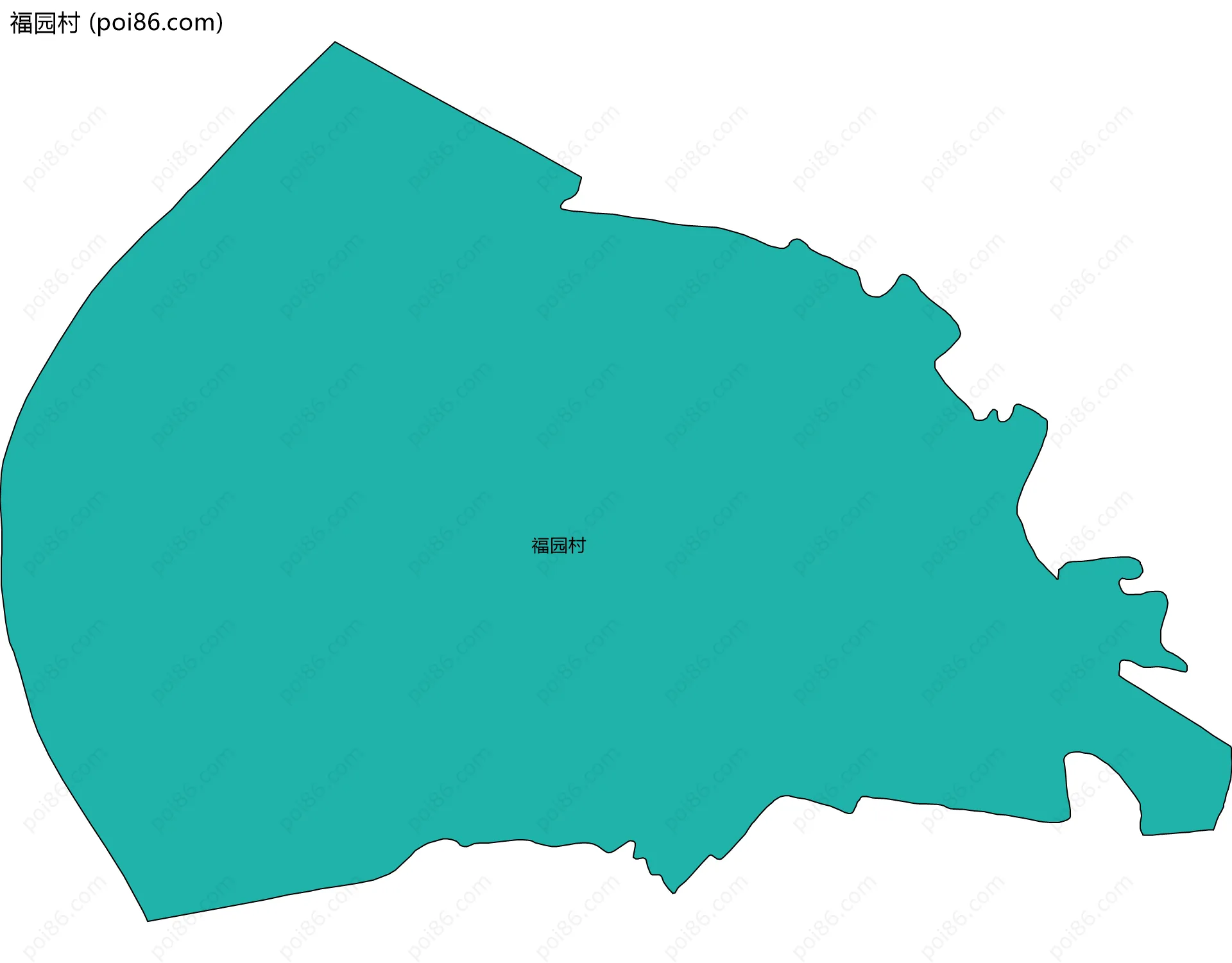 福园村边界地图