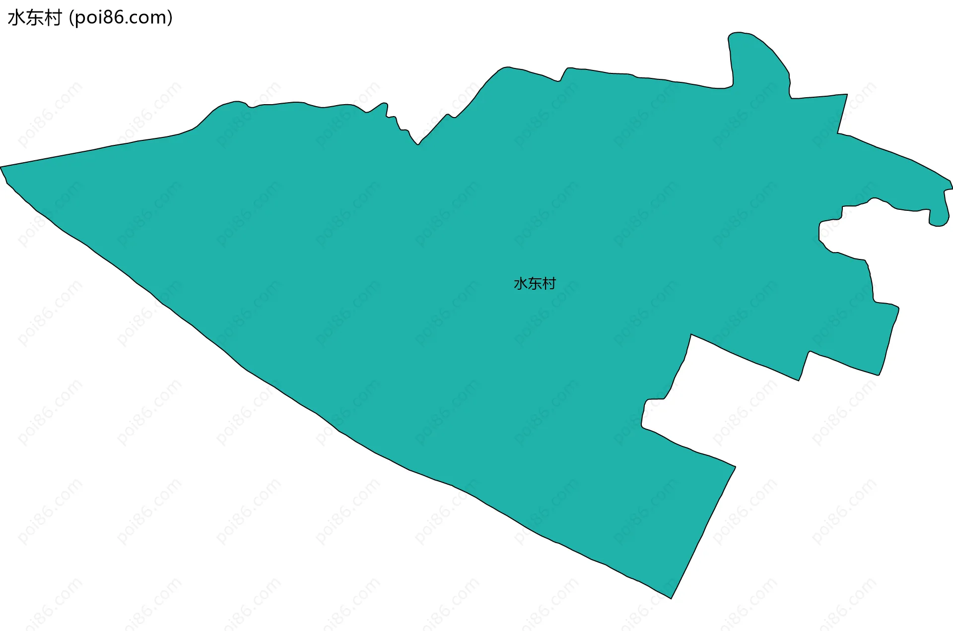 水东村边界地图