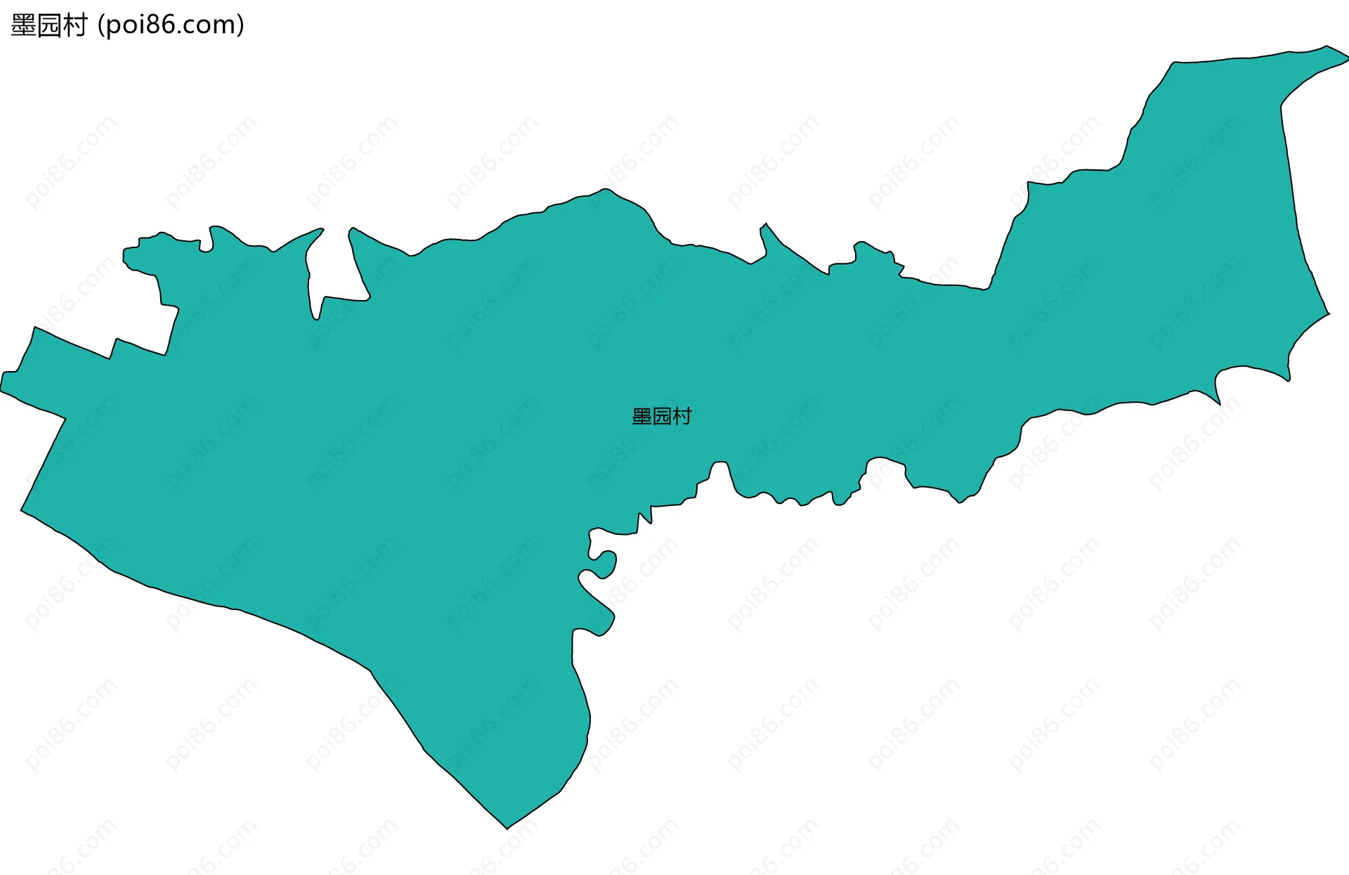 墨园村边界地图