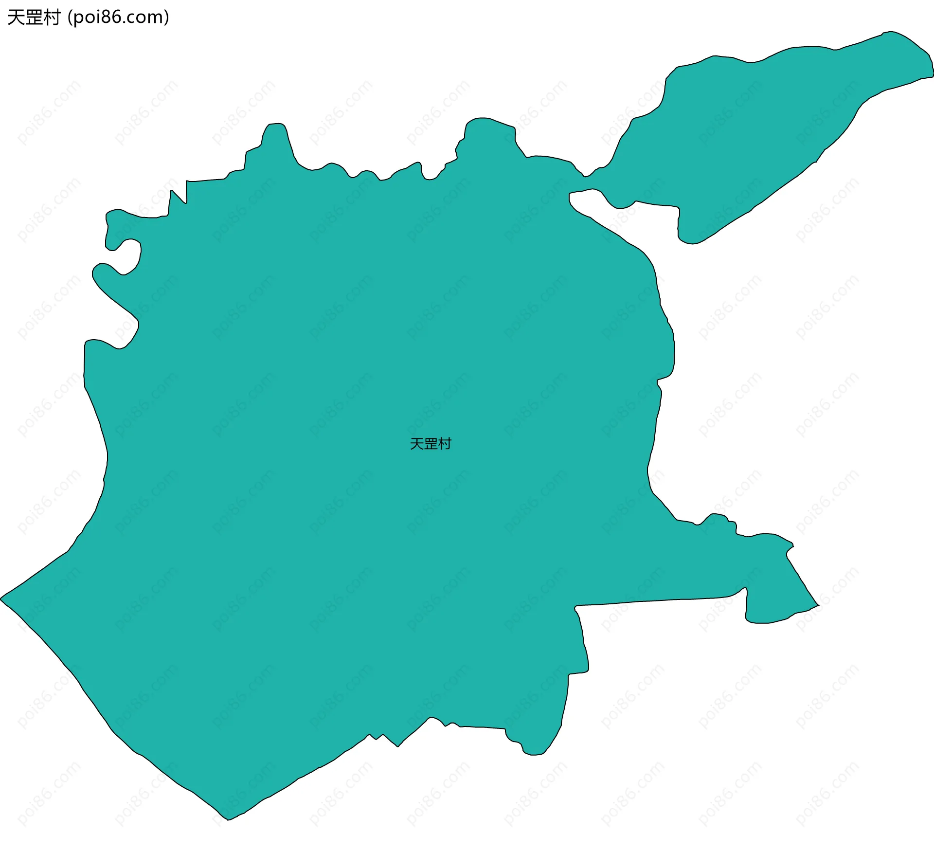 天罡村边界地图