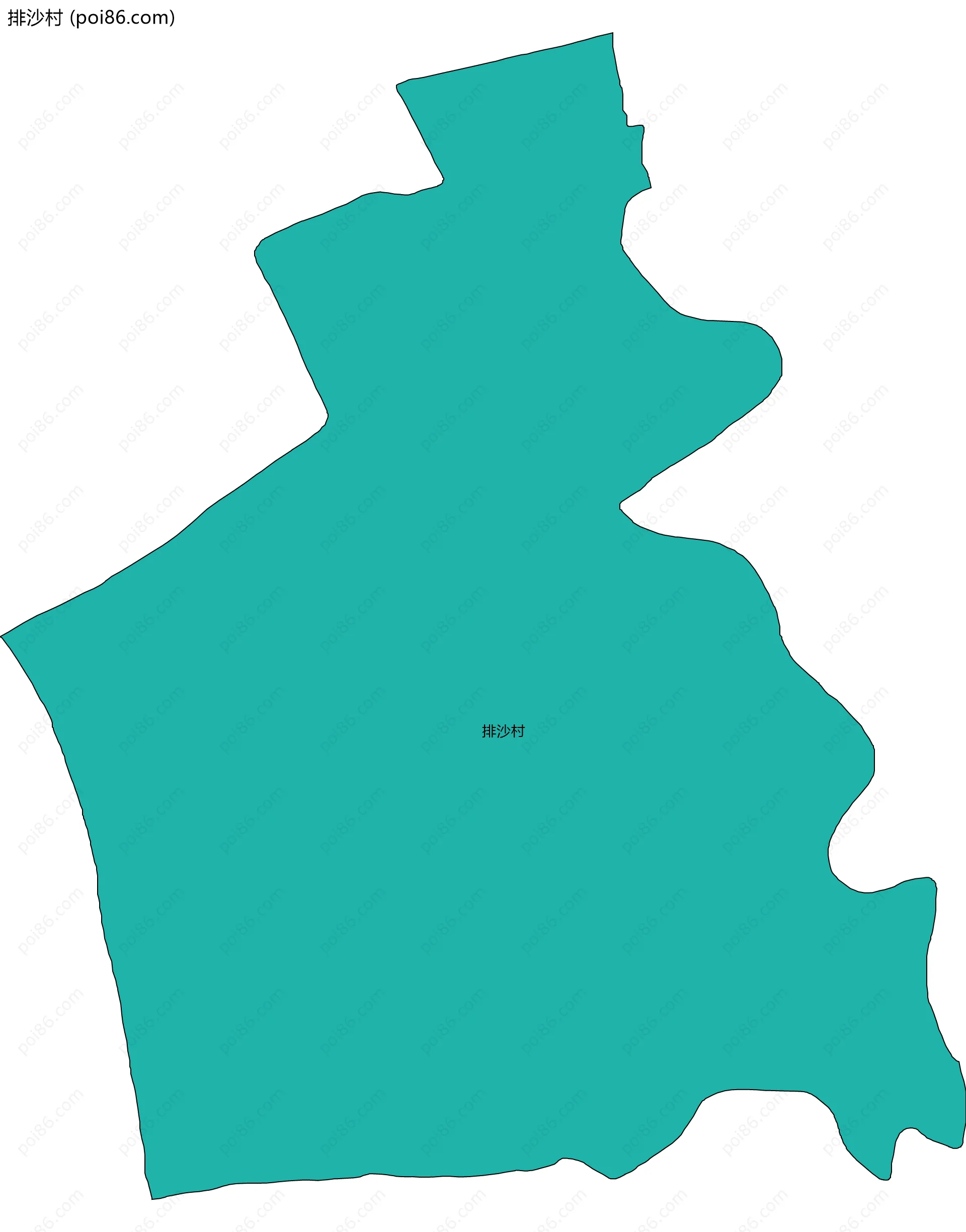 排沙村边界地图