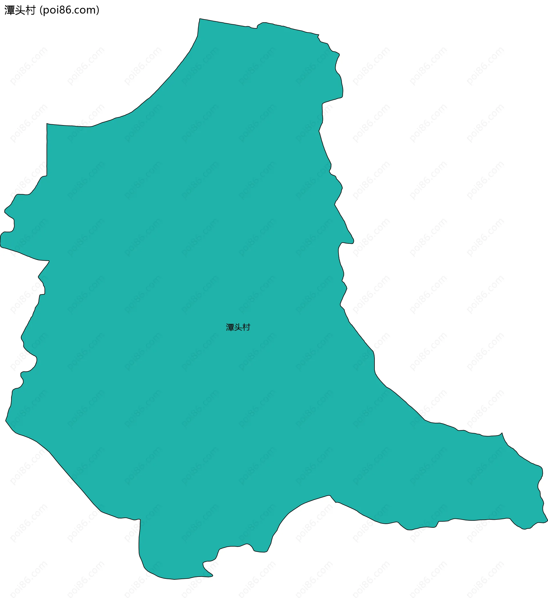 潭头村边界地图