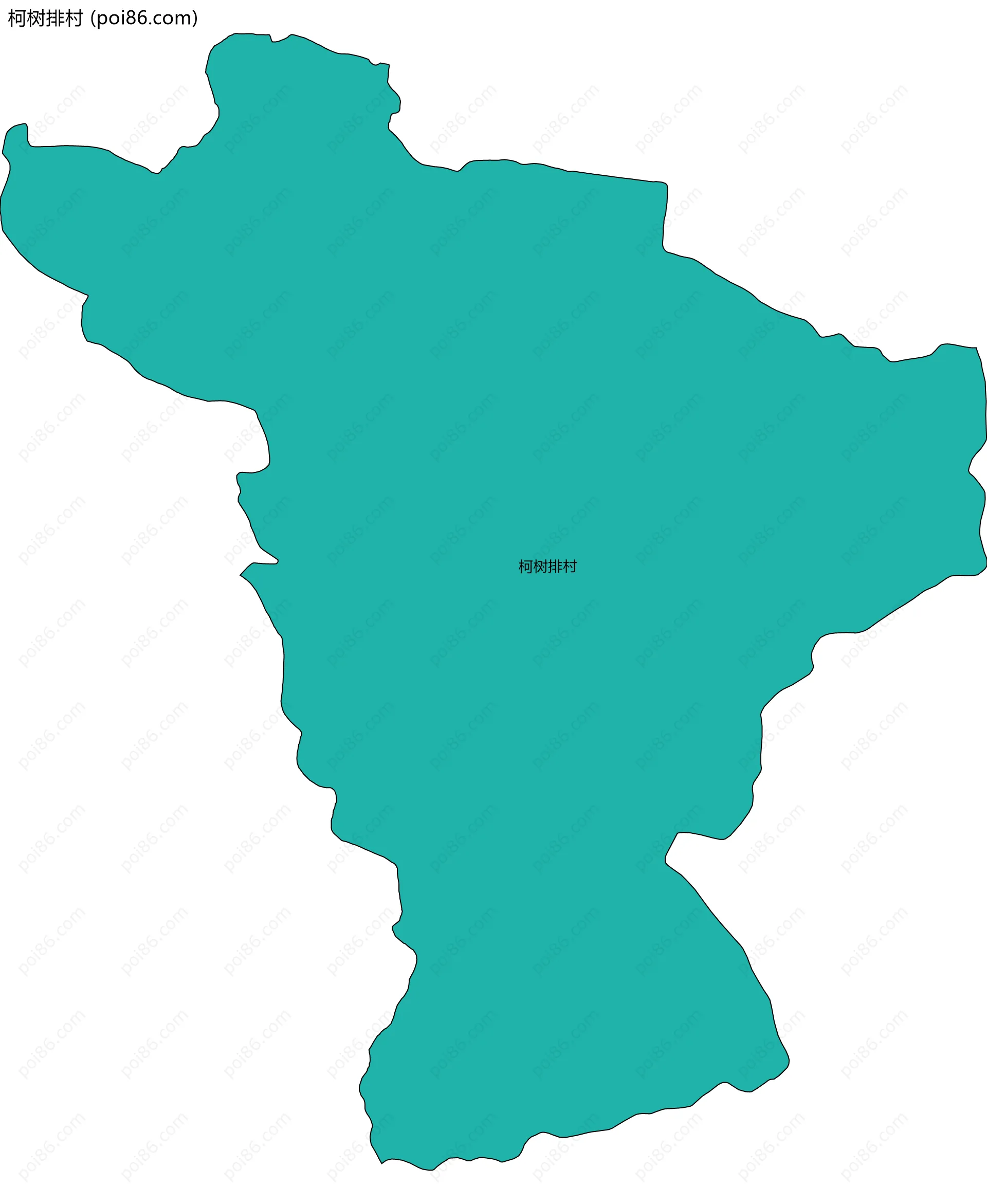 柯树排村边界地图