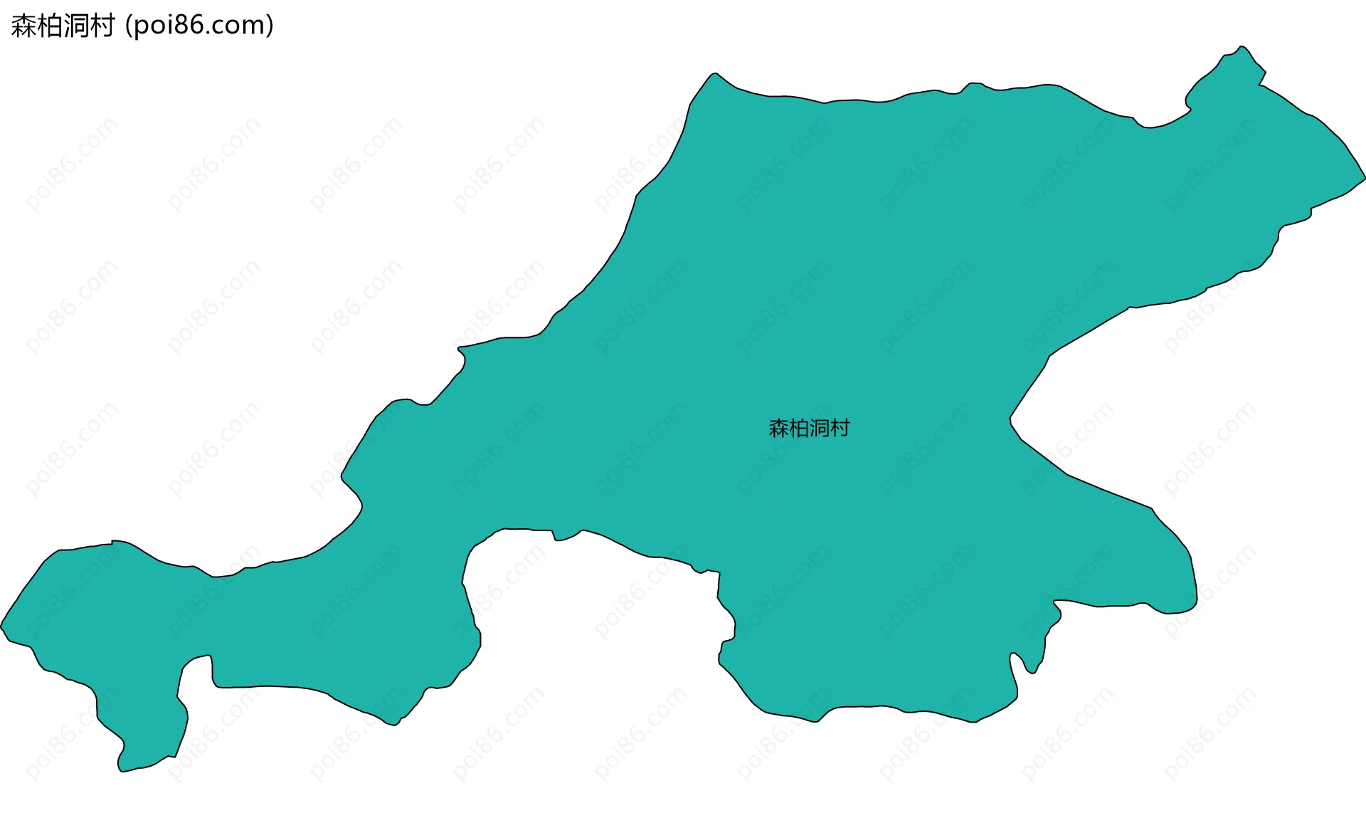 森柏洞村边界地图