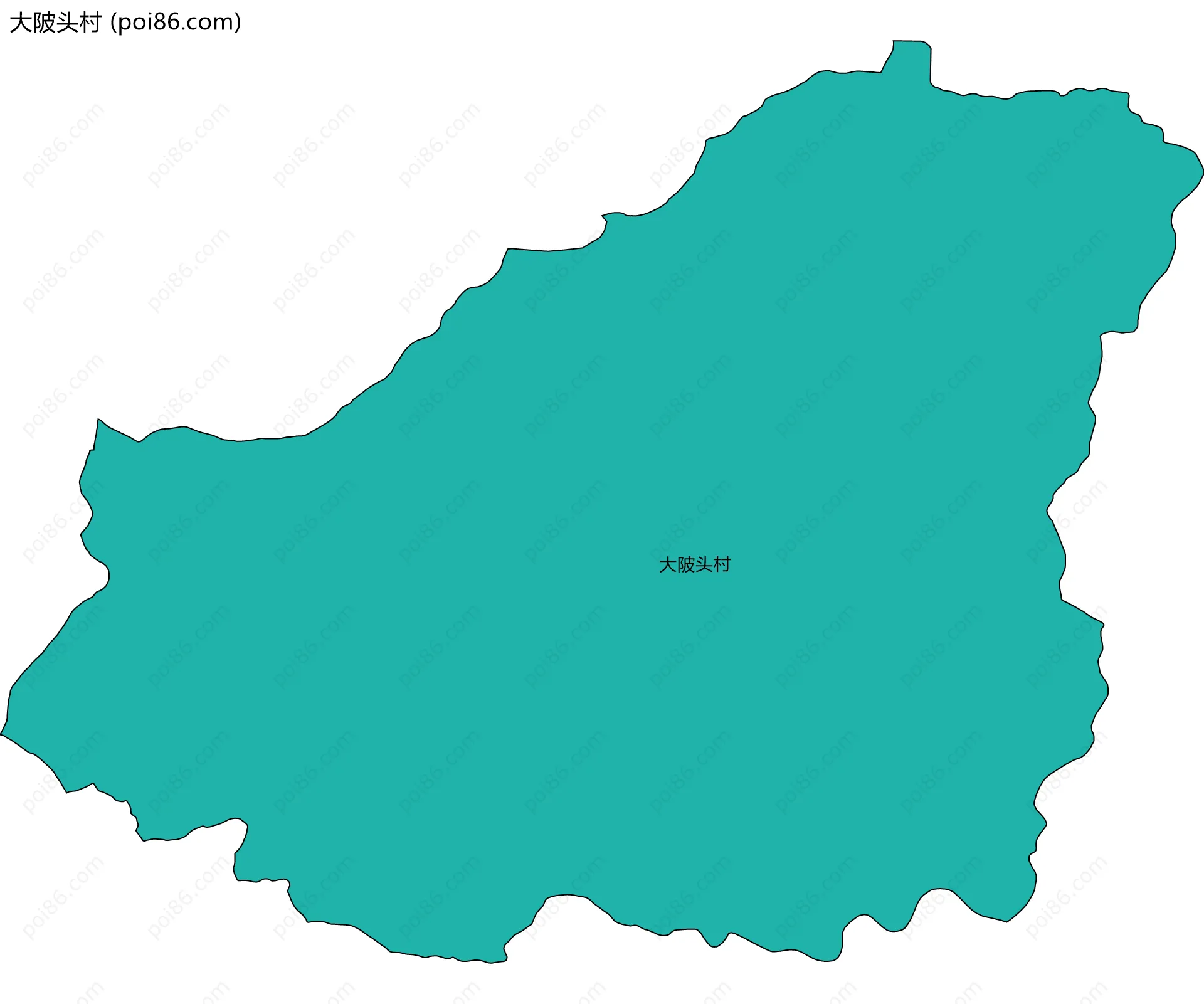 大陂头村边界地图