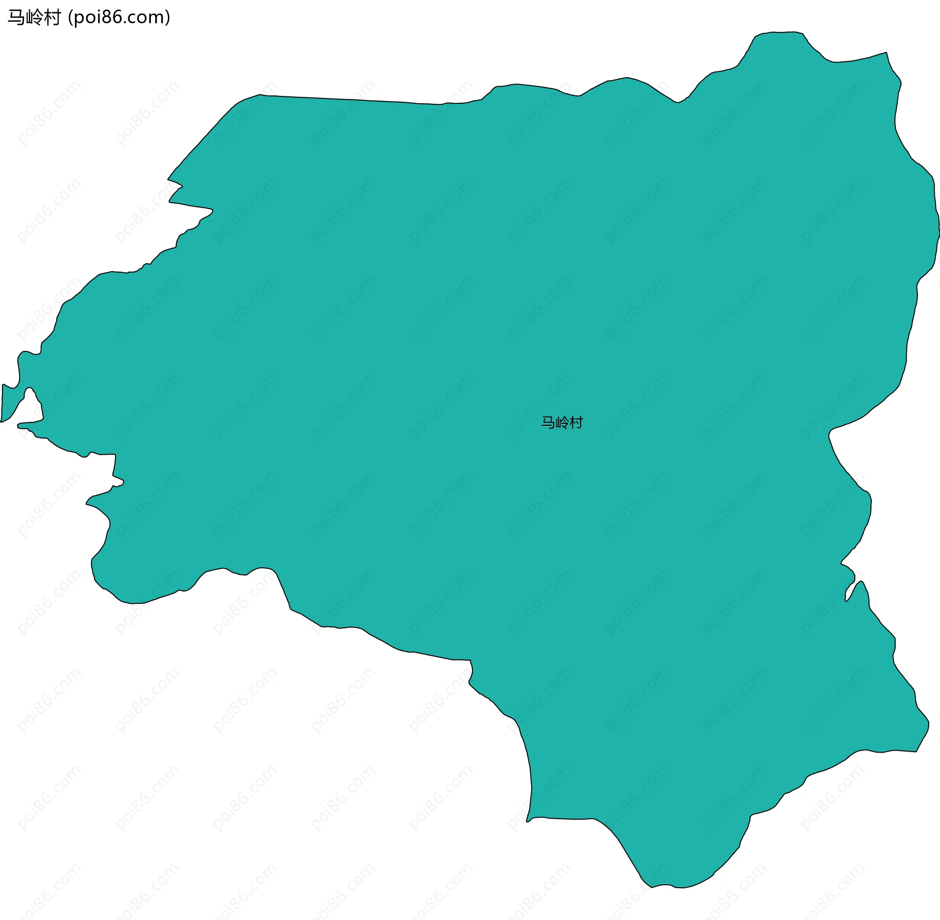 马岭村边界地图