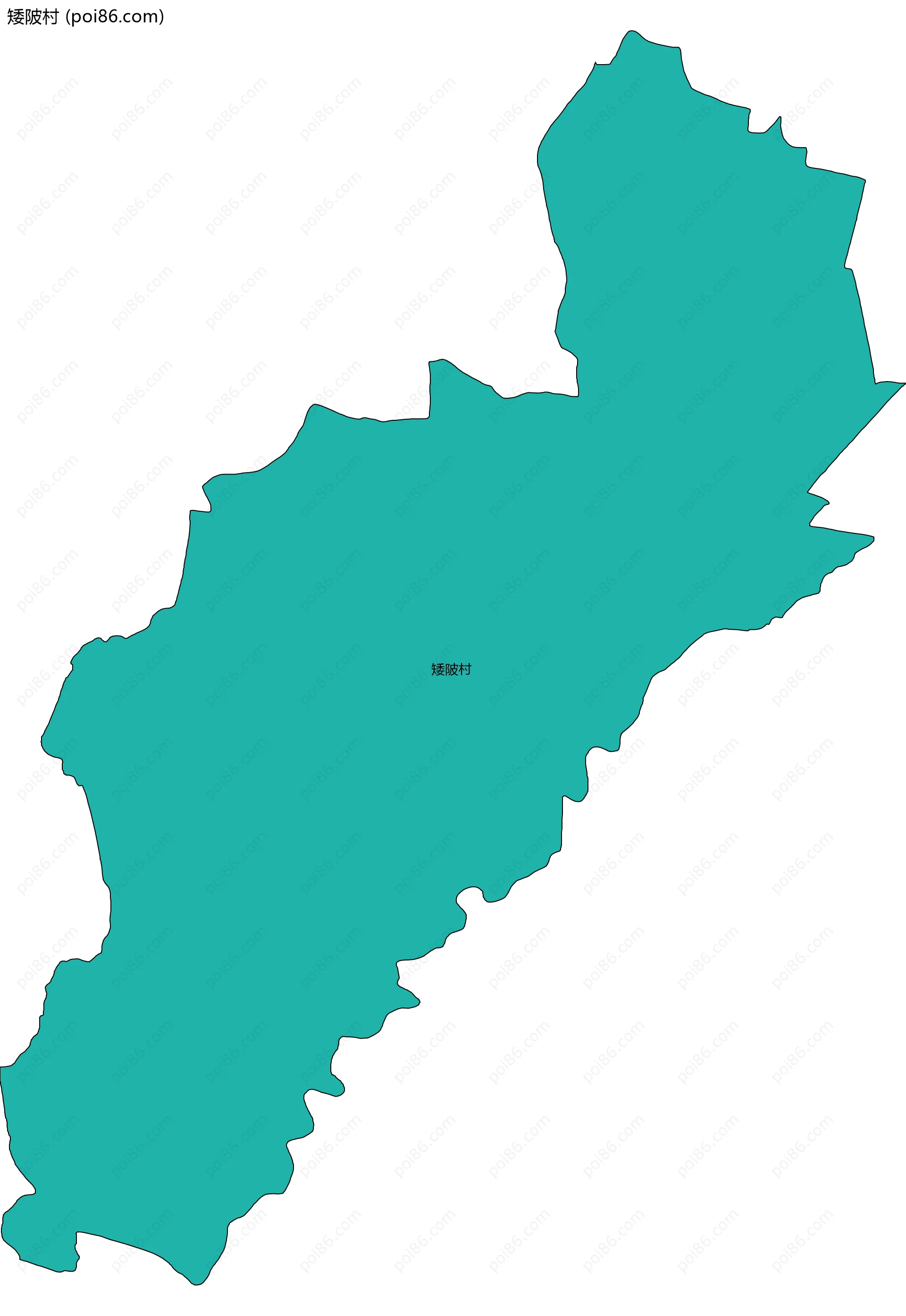 矮陂村边界地图