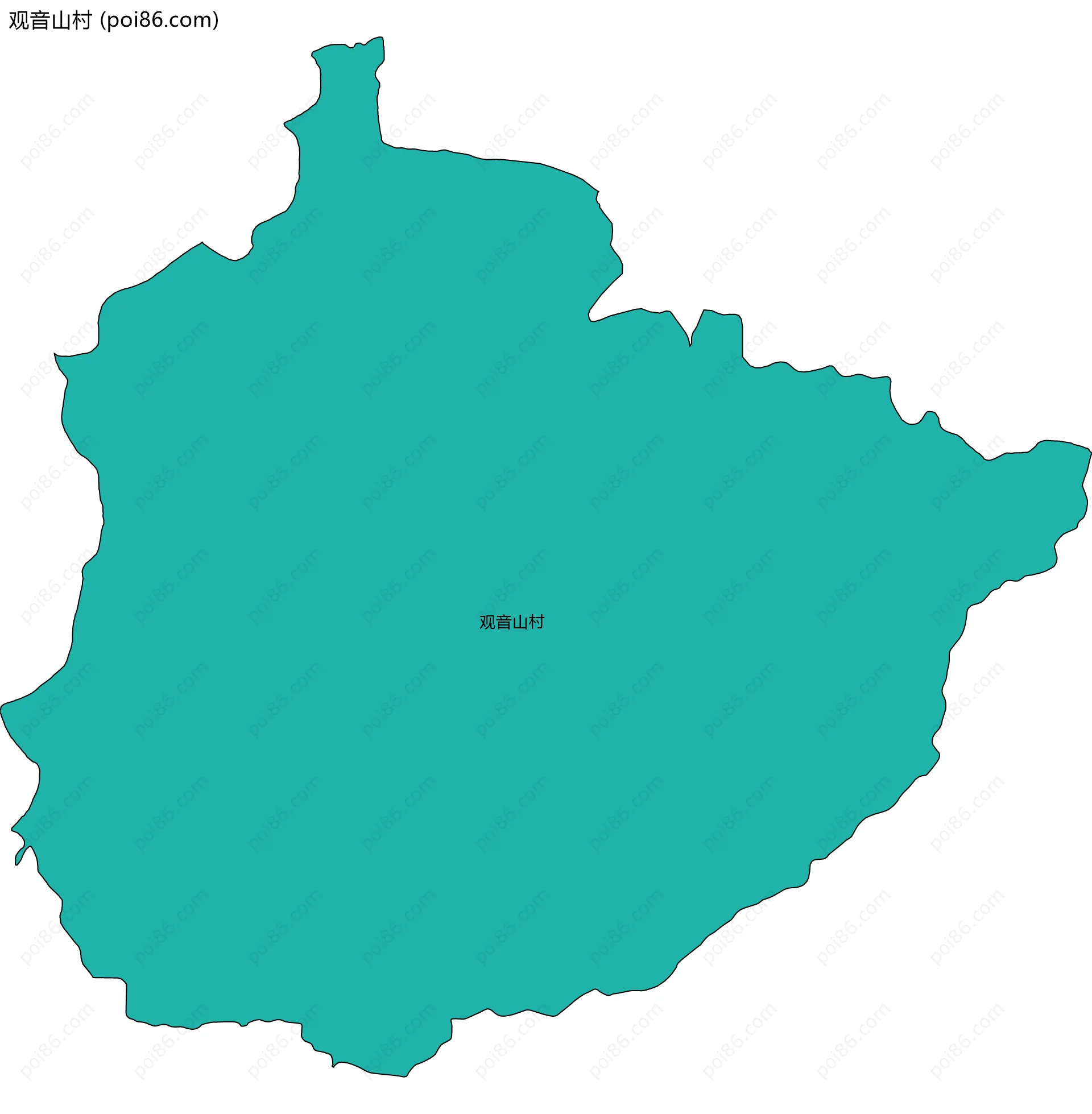 观音山村边界地图
