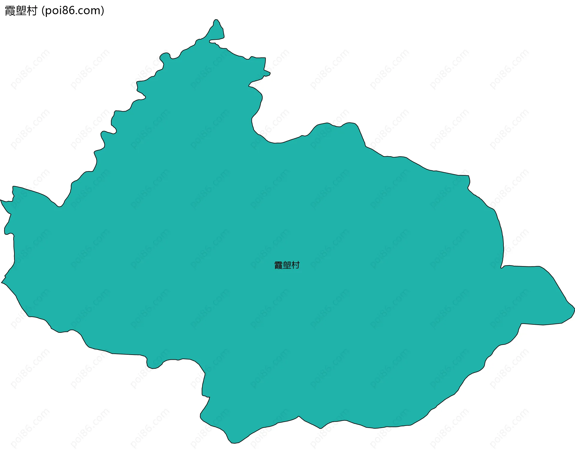 霞塱村边界地图