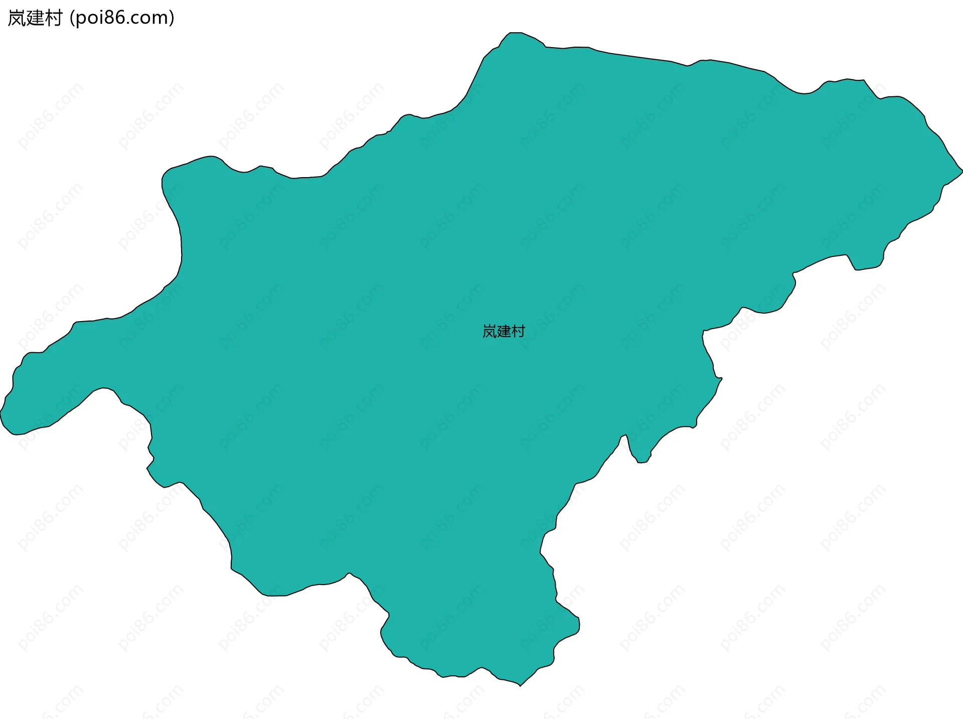 岚建村边界地图