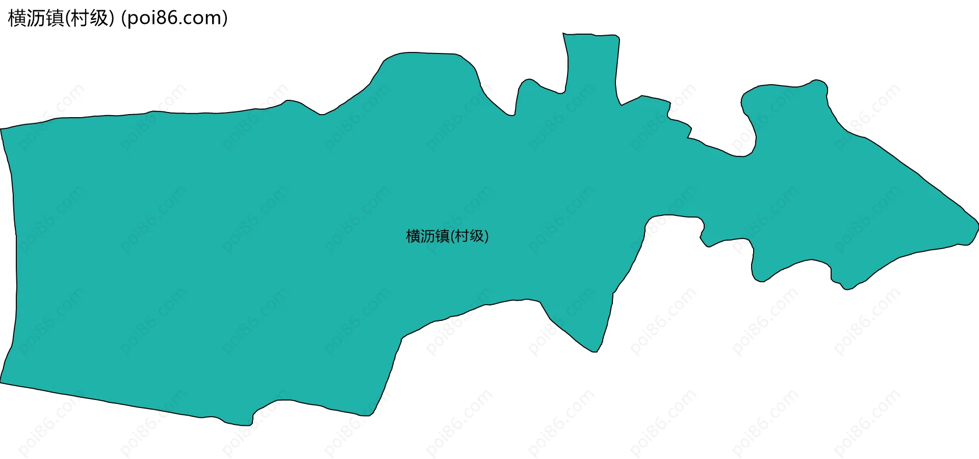 横沥镇(村级)边界地图